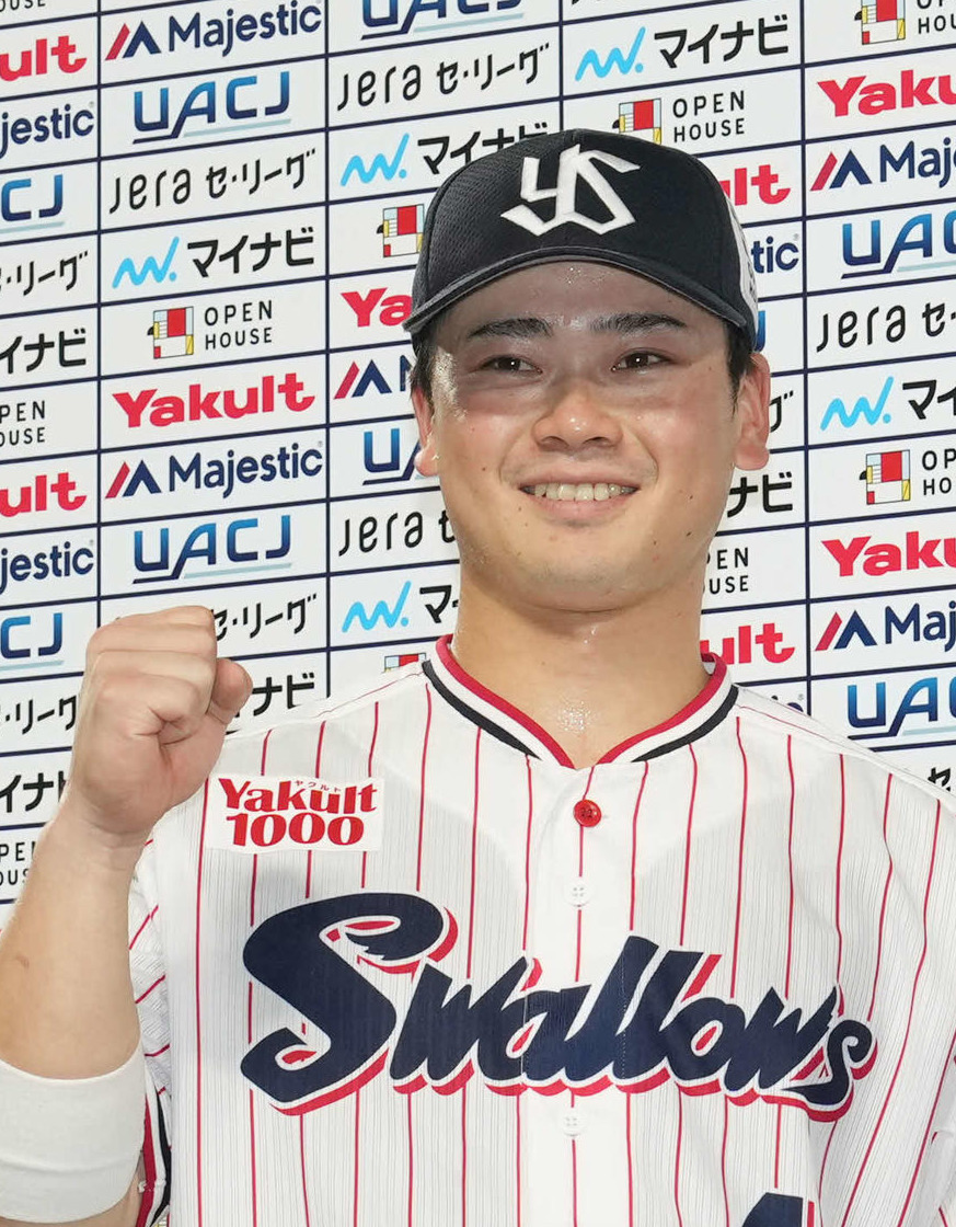 ヤクルト丸山和郁（2024年撮影）