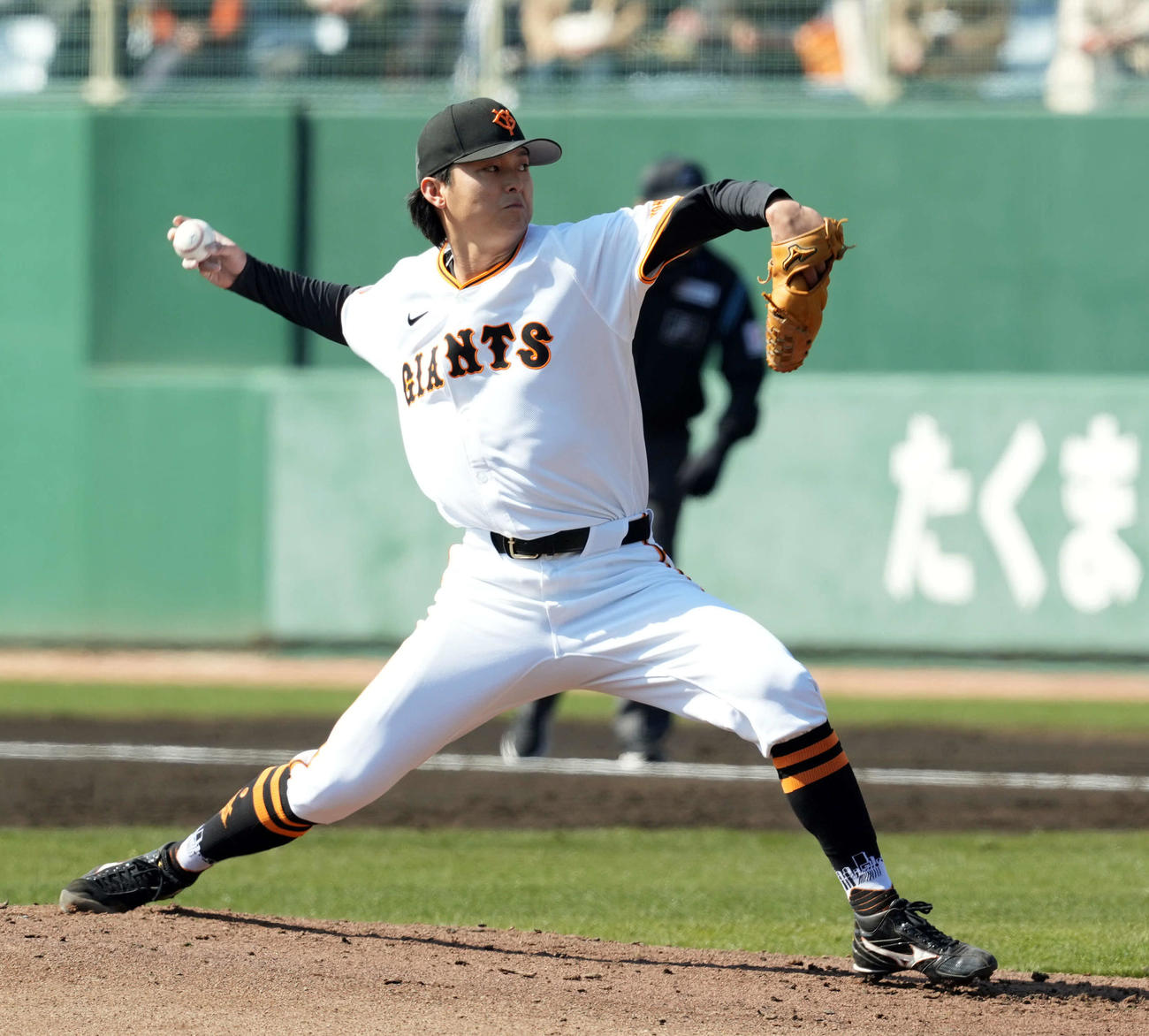 巨人田中瑛斗（2025年2月11日撮影）