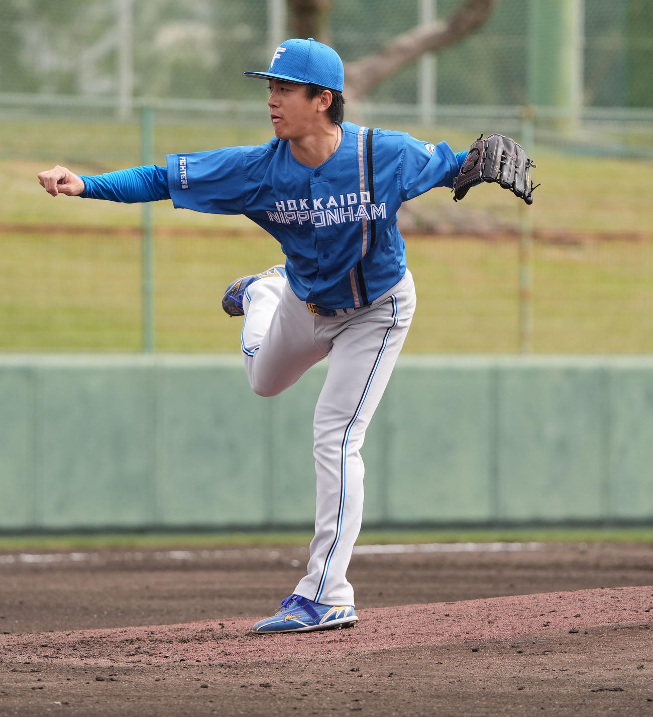 中日対日本ハム　2回裏、日本ハム2番手で登板する北山（撮影・森本幸一）