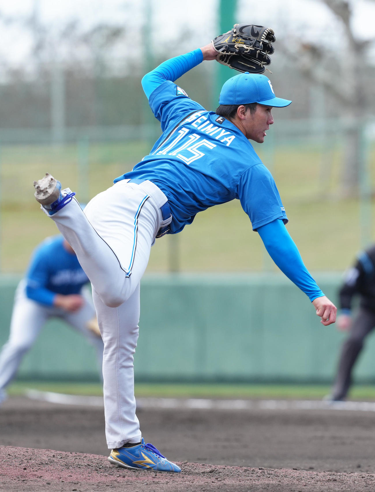 中日対日本ハム　8回から登板した日本ハム清宮虎（撮影・足立雅史）