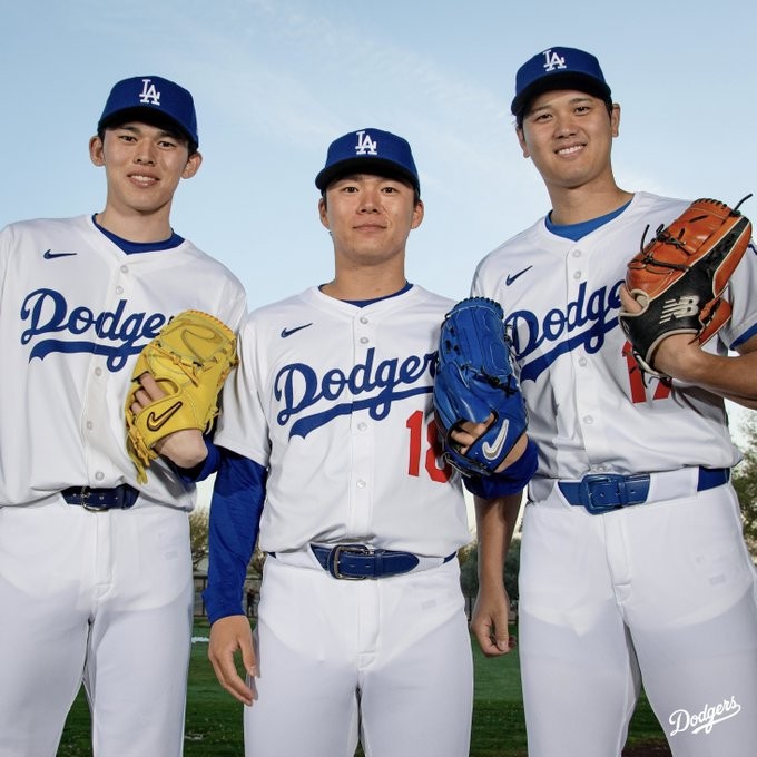 ドジャースの公式Xから