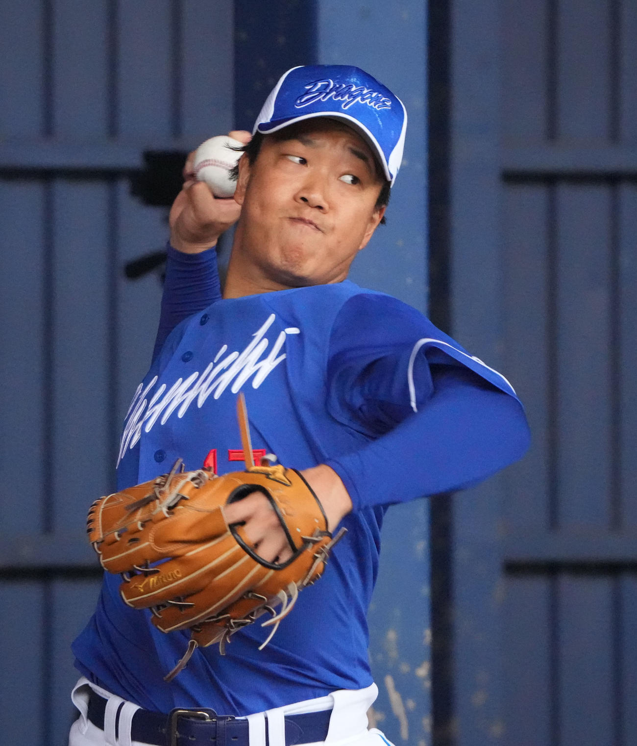 中日柳裕也（2025年2月13日撮影）