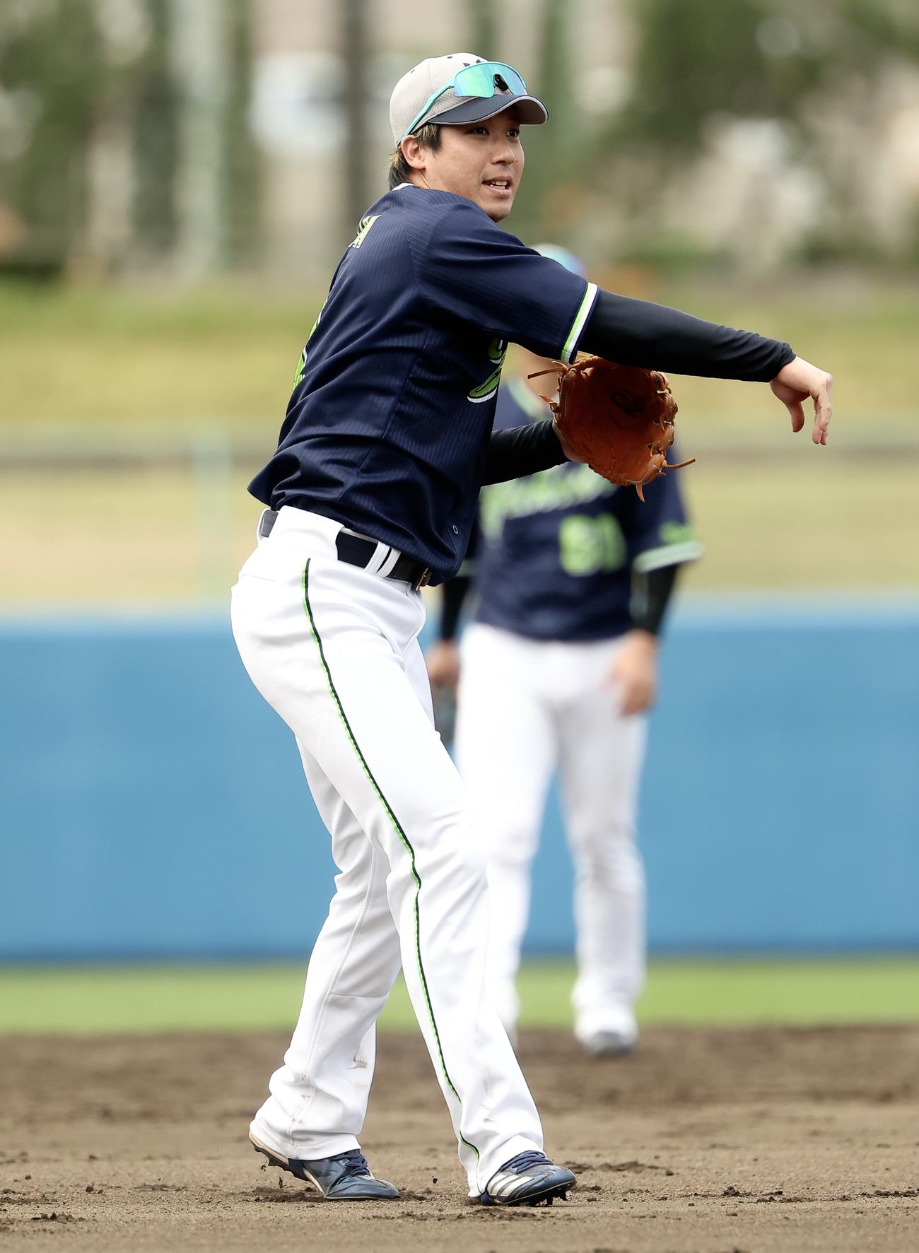 ヤクルト山田哲人（2025年2月14日撮影）