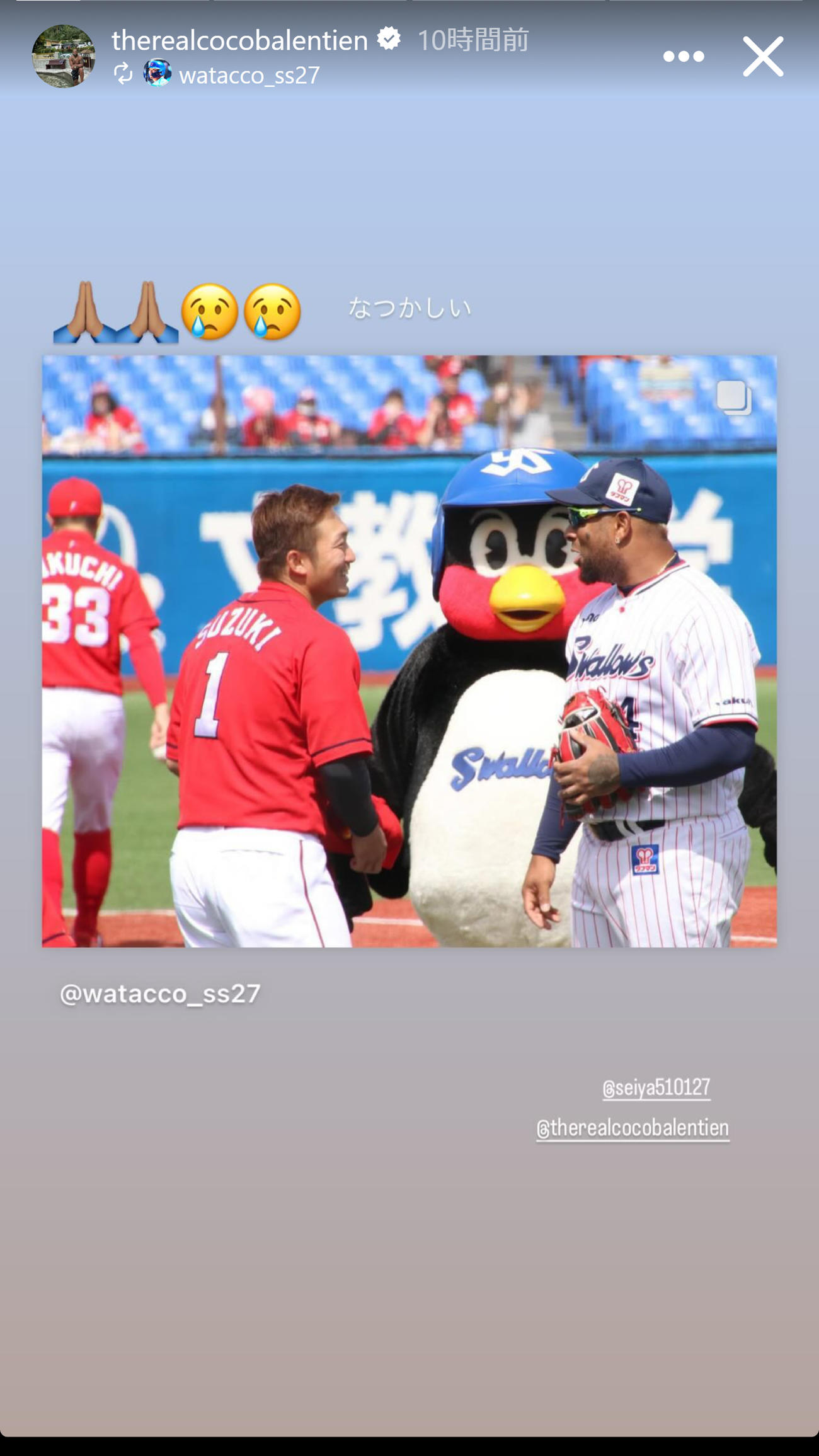 ウラディミール・バレンティン氏のインスタグラムから