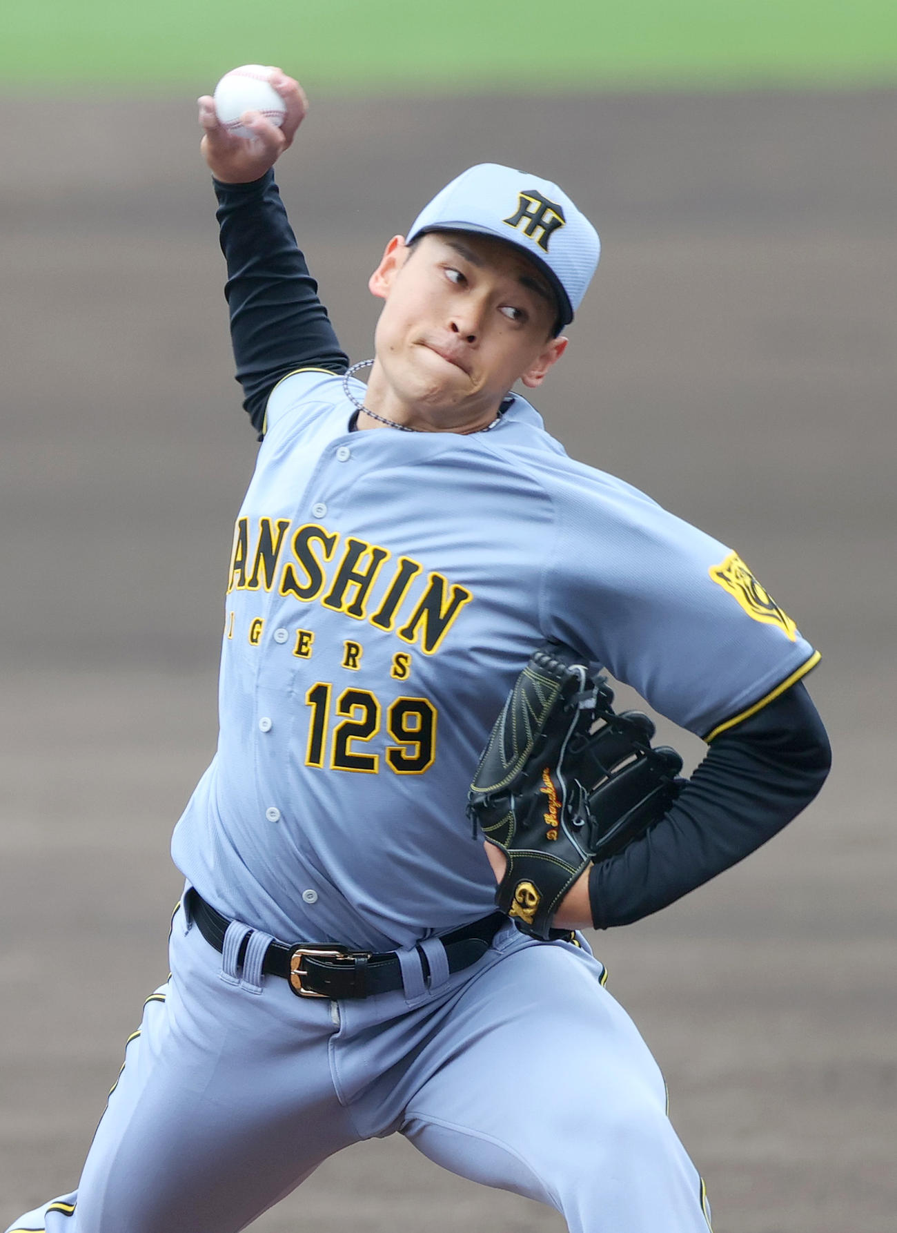 2軍練習試合・日本ハム対阪神　8回裏、力投する阪神早川（撮影・上山淳一