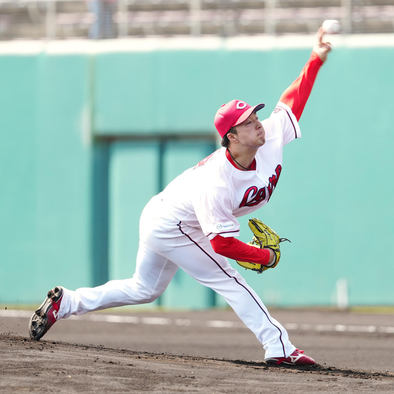広島佐藤柳之介（2025年2月19日撮影）
