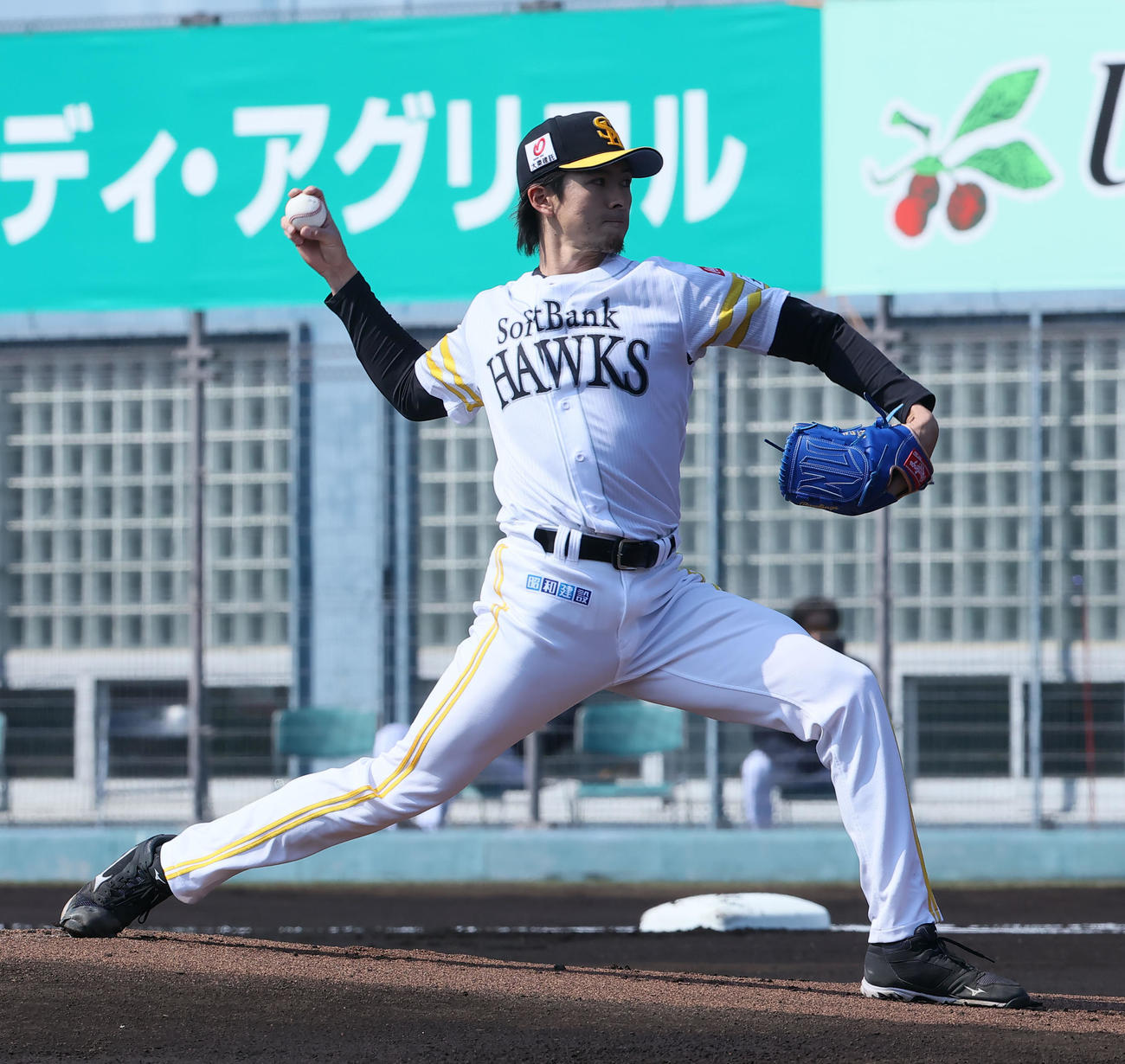 ソフトバンク対オリックス　先発・上沢（撮影・梅根麻紀）