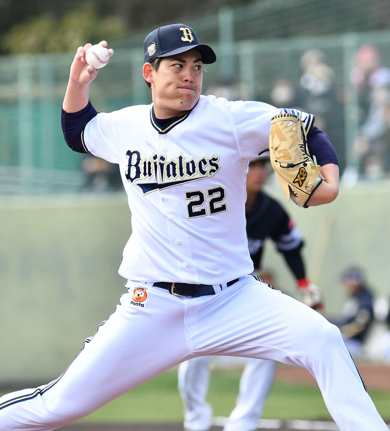 オリックス対ソフトバンク　オリックス先発の九里（撮影・岩下翔太）