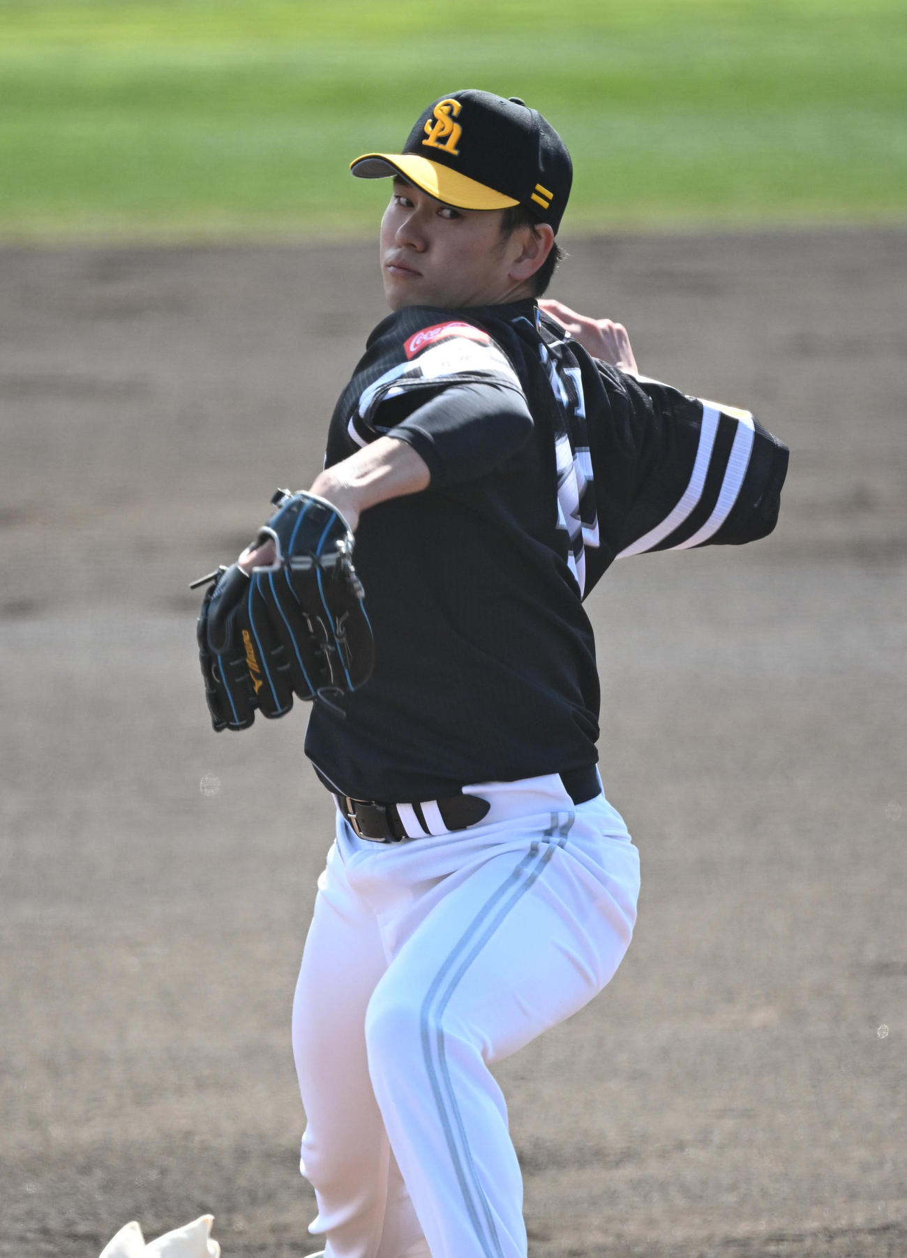 オリックス対ソフトバンク　先発するソフトバンク伊藤（撮影・和賀正仁）