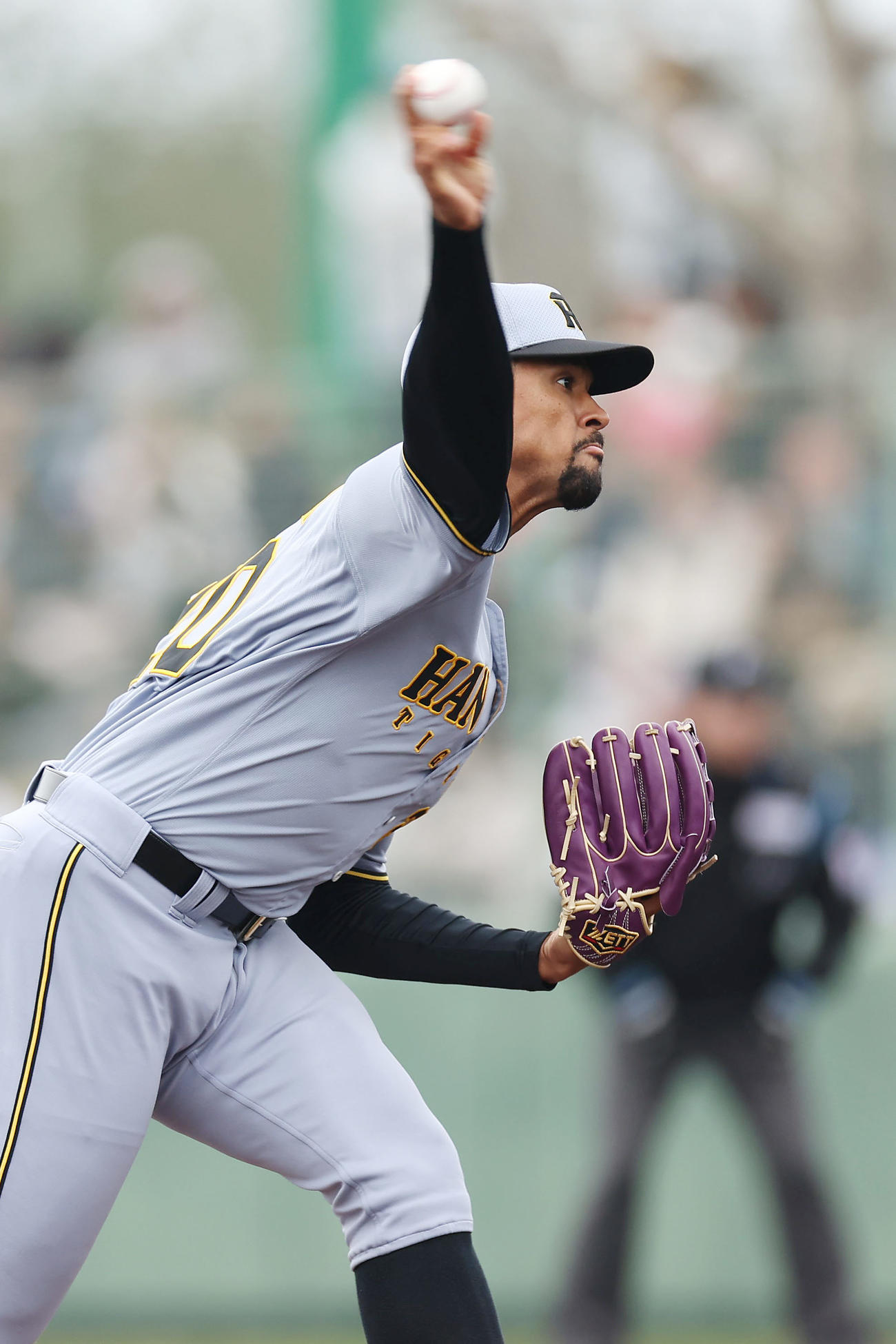 中日対阪神　力投する阪神3番手のデュプランティエ（撮影・前田充）