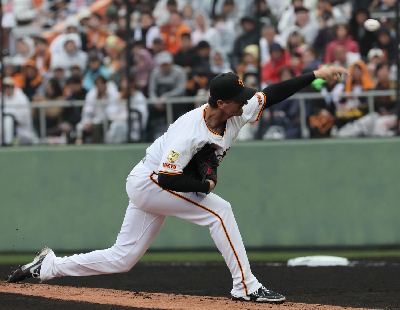 広島対巨人　巨人先発のグリフィン（撮影・加藤孝規）