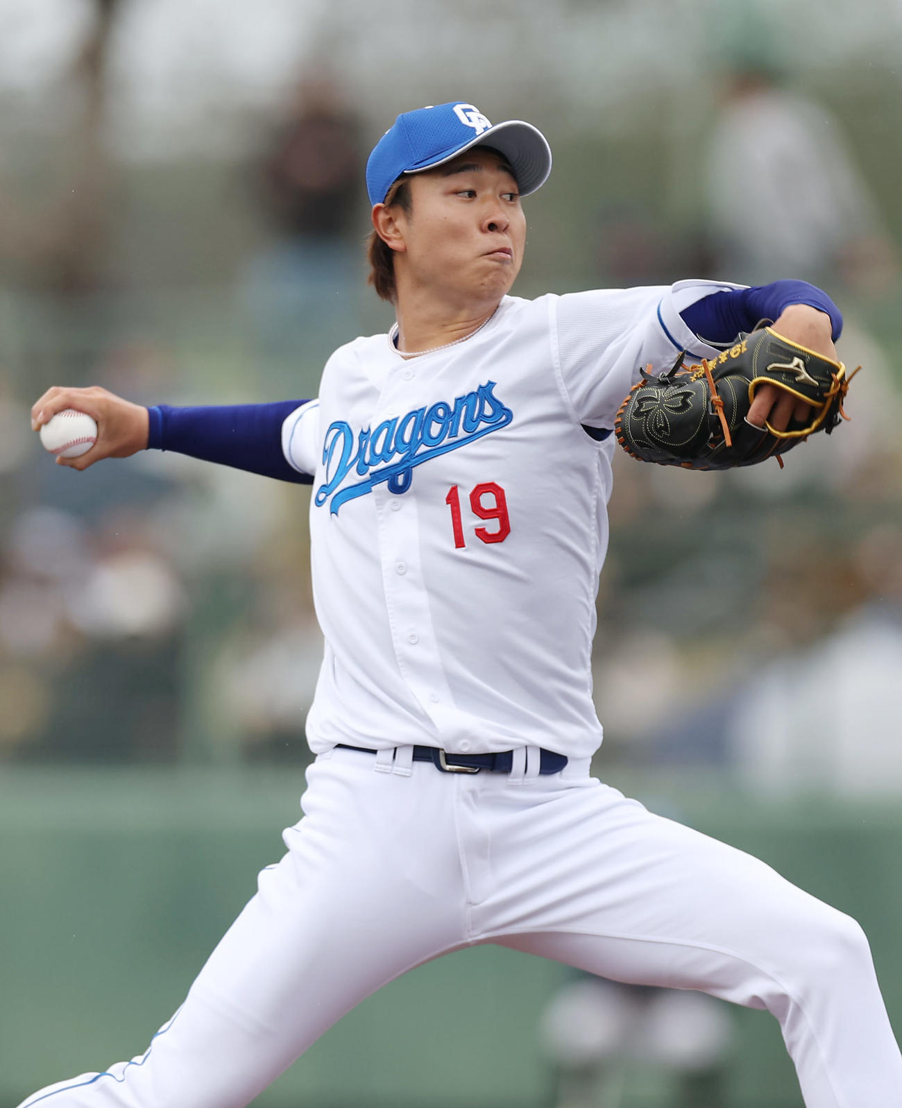 中日対阪神　力投する中日2番手の高橋宏（撮影・前田充）