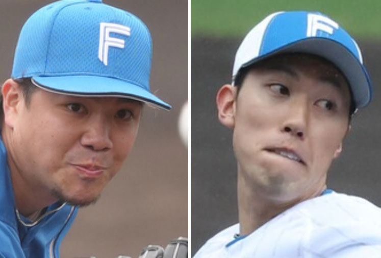 左から日本ハム金村尚真、福島蓮