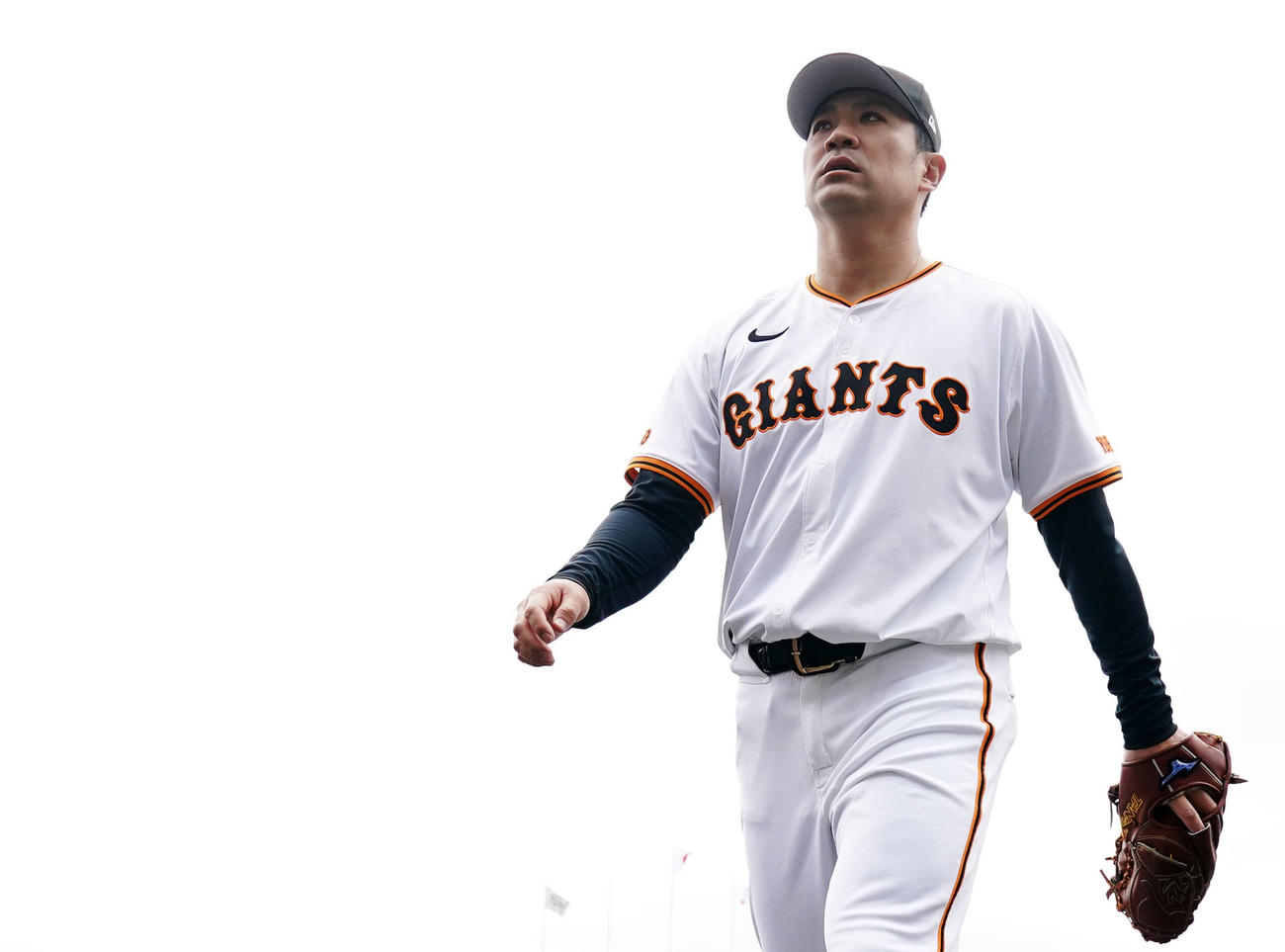 巨人対ロッテ　試合に臨む巨人田中将（撮影・横山健太）