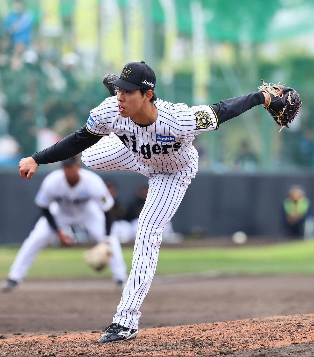 練習試合阪神対DeNA 9回を無失点に抑えた阪神工藤（撮影・藤尾明華）