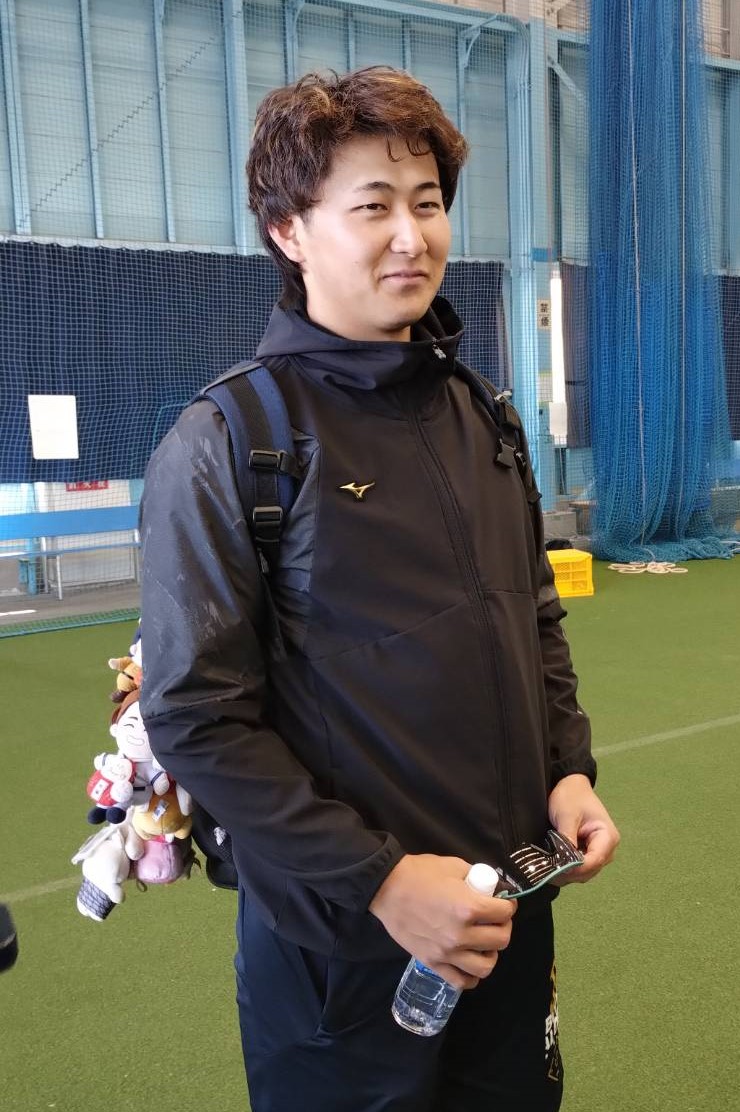 休日返上で練習したオリックス紅林（撮影・大池和幸）