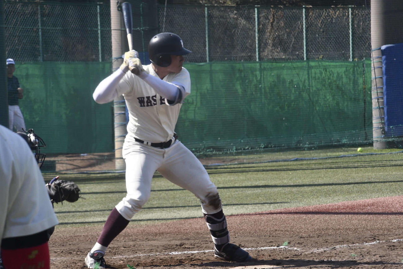亜大とのオープン戦で代打で登場した清宮福太郎（撮影・平山連）