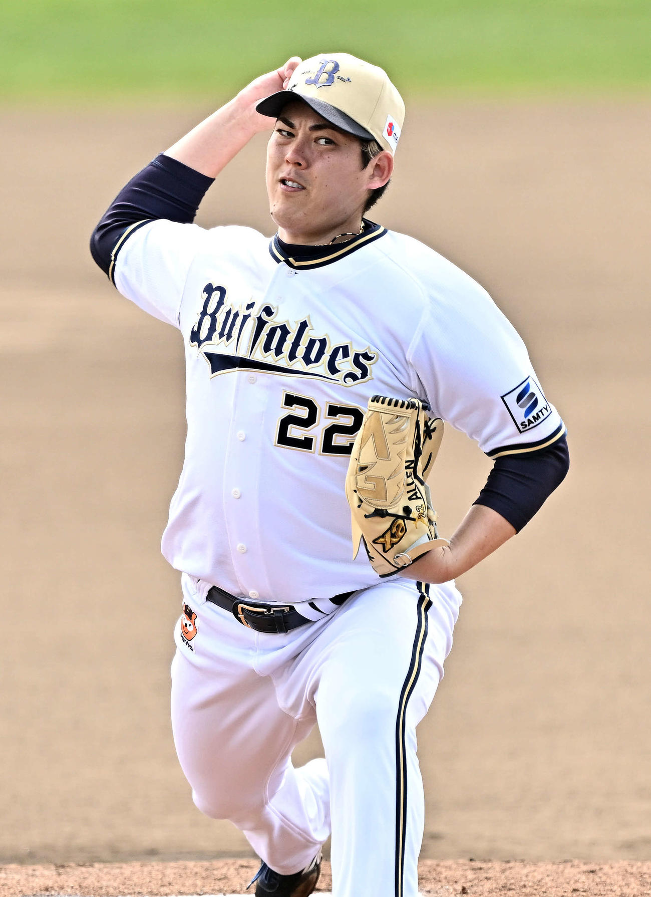 オリックス対西武　オリックス先発の九里（撮影・滝沢徹郎）
