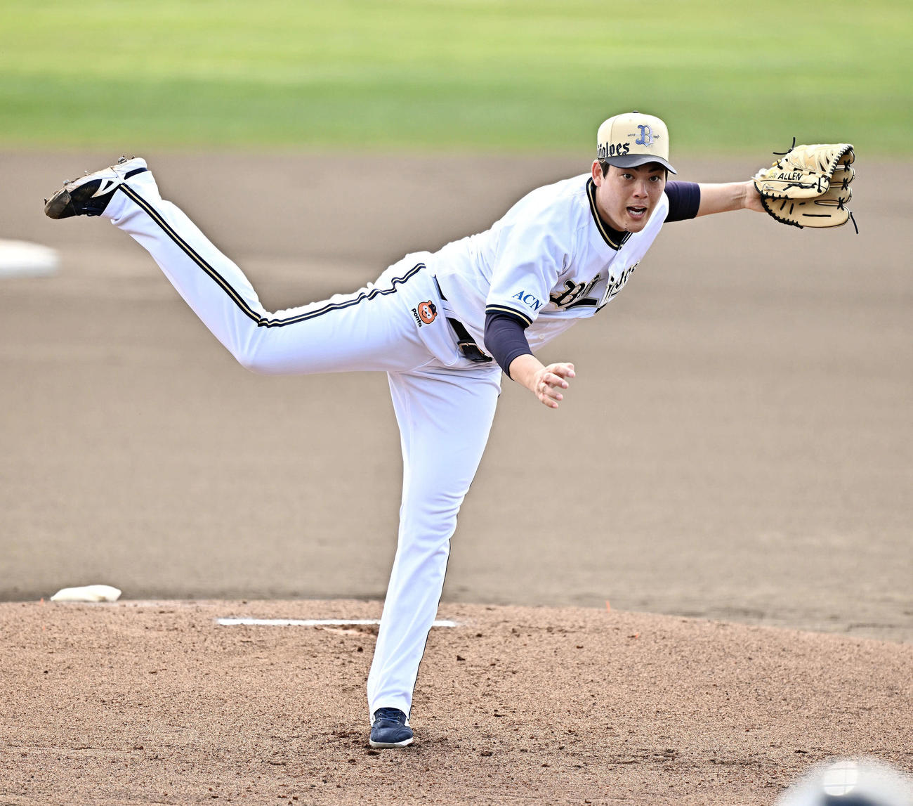 オリックス対西武　オリックス先発の九里（撮影・滝沢徹郎）