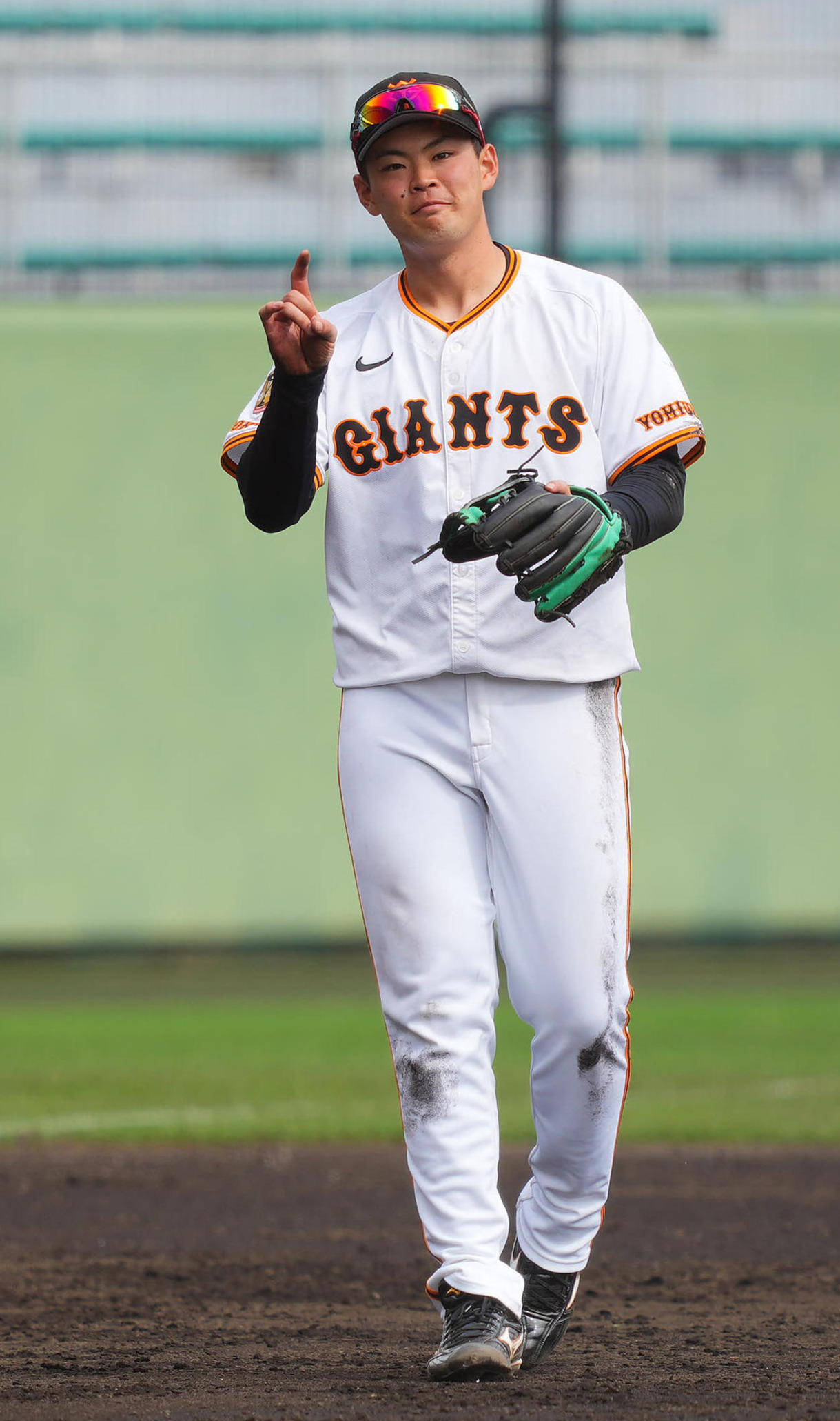 巨人荒巻悠（2025年2月16日撮影）