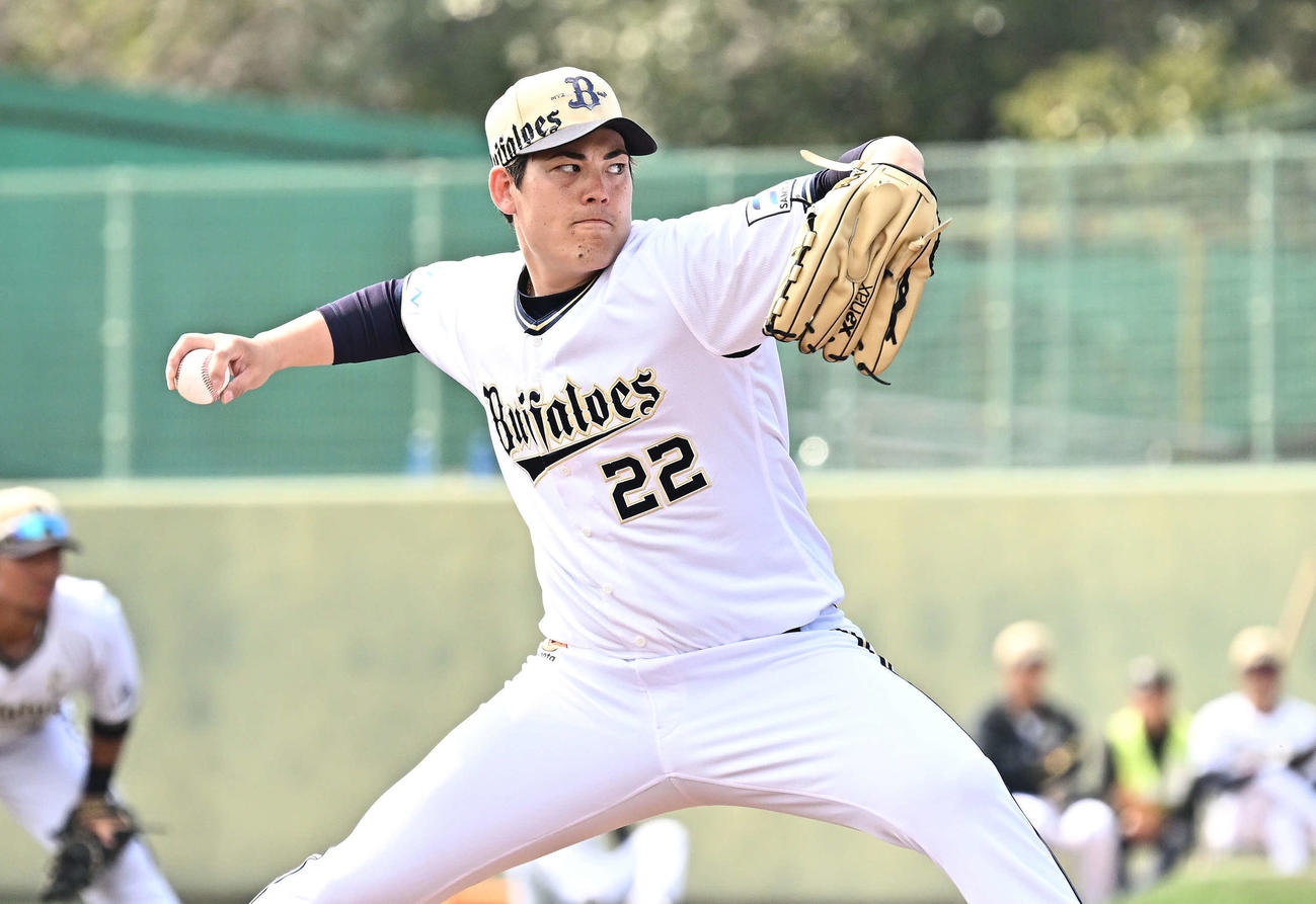 オリックス対西武　オリックス先発の九里（撮影・滝沢徹郎）