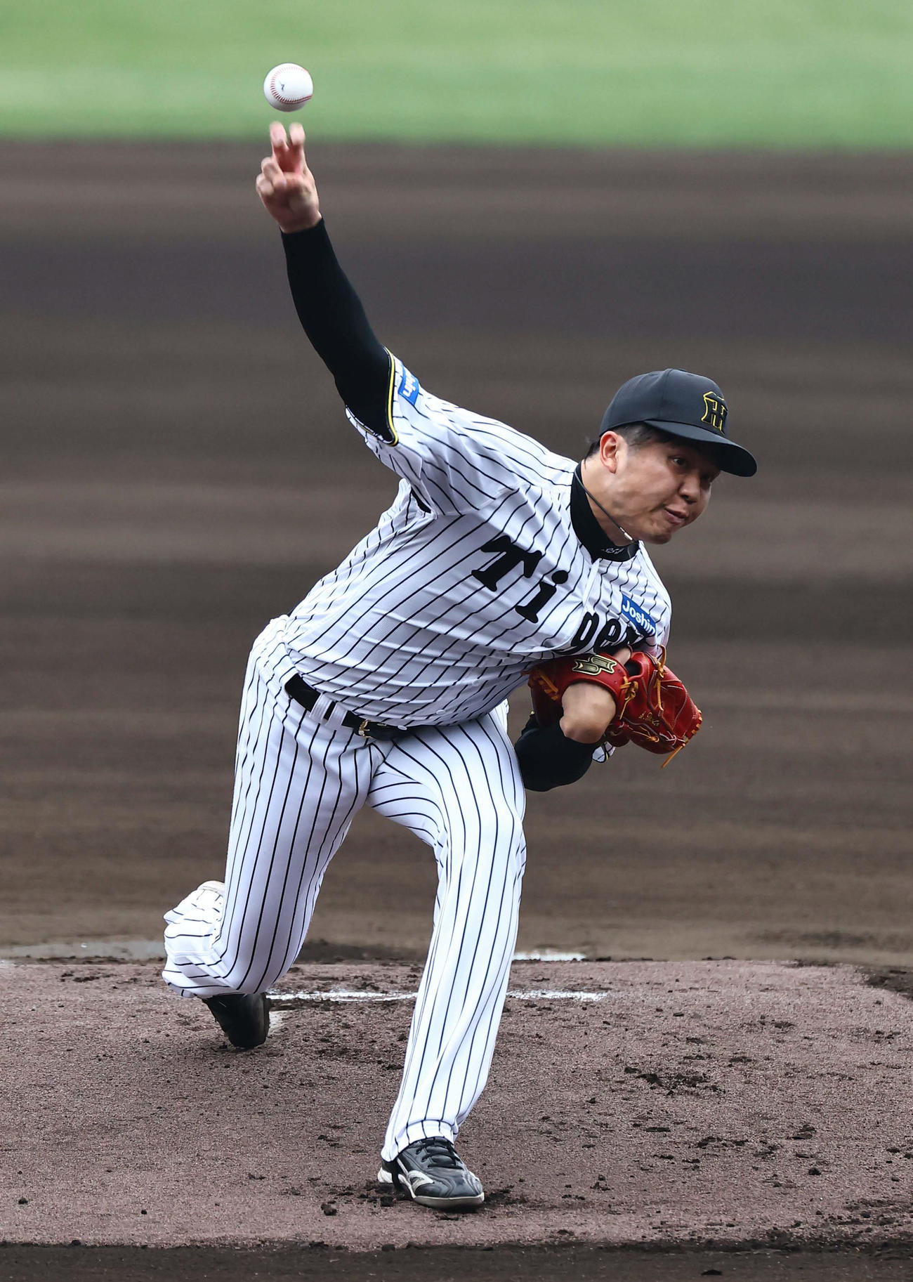 阪神対広島　阪神先発の才木（撮影・上田博志）