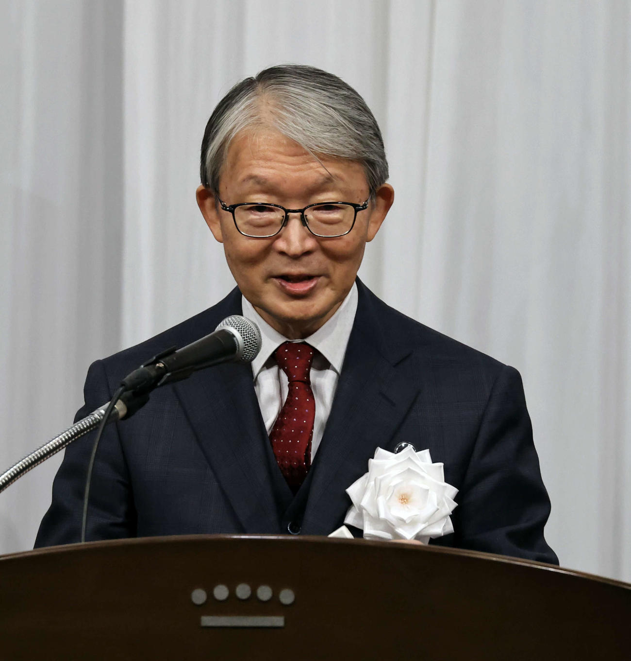 「第33回燦燦会総会」に出席した巨人山口オーナー（代表撮影）