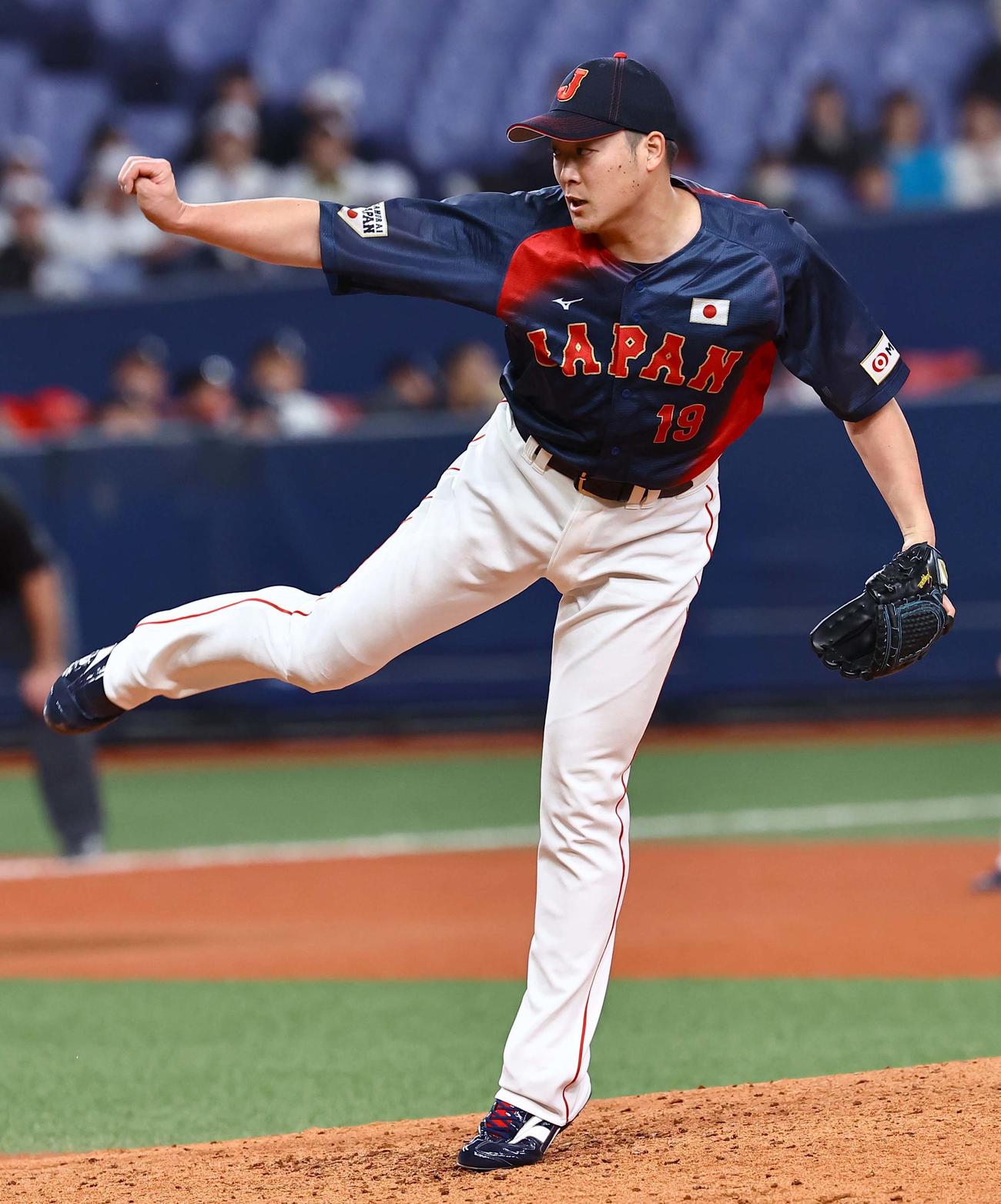日本対オランダ　日本3番手の斎藤（撮影・上田博志）