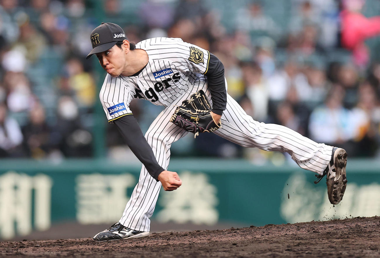 阪神対中日　阪神7番手の工藤（撮影・前田充）