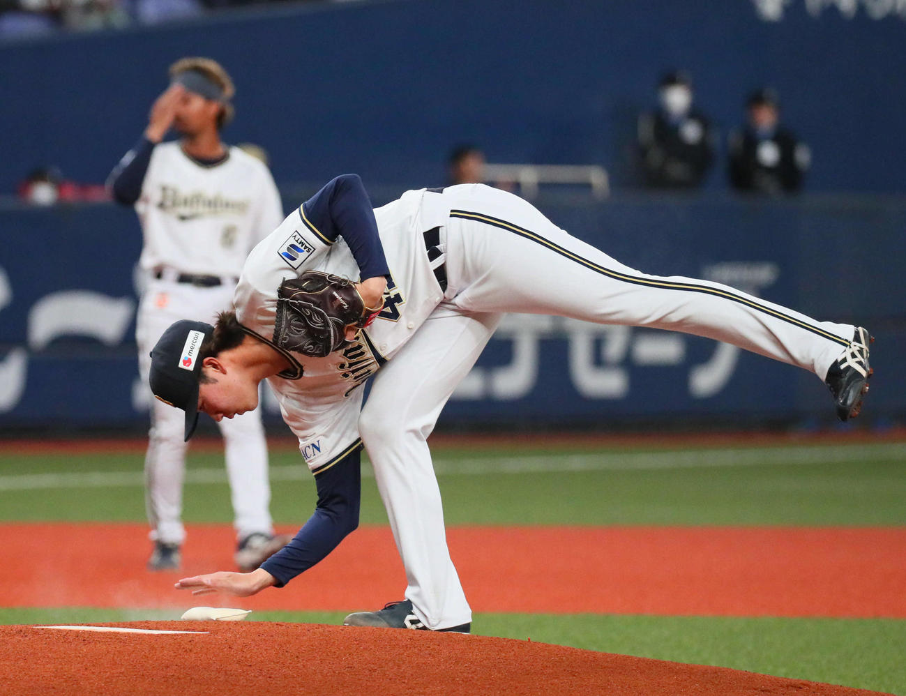 オリックス対楽天　オリックス先発の片山（撮影・宮崎幸一）