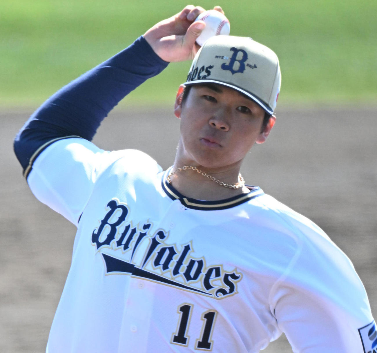 オリックス山下舜平大（2025年2月20日撮影）