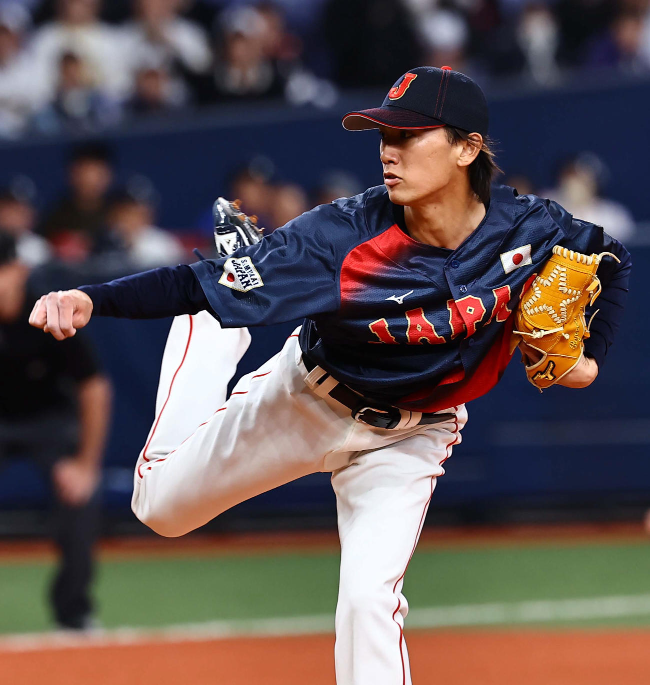 日本対オランダ　日本2番手の大津（撮影・上田博志）