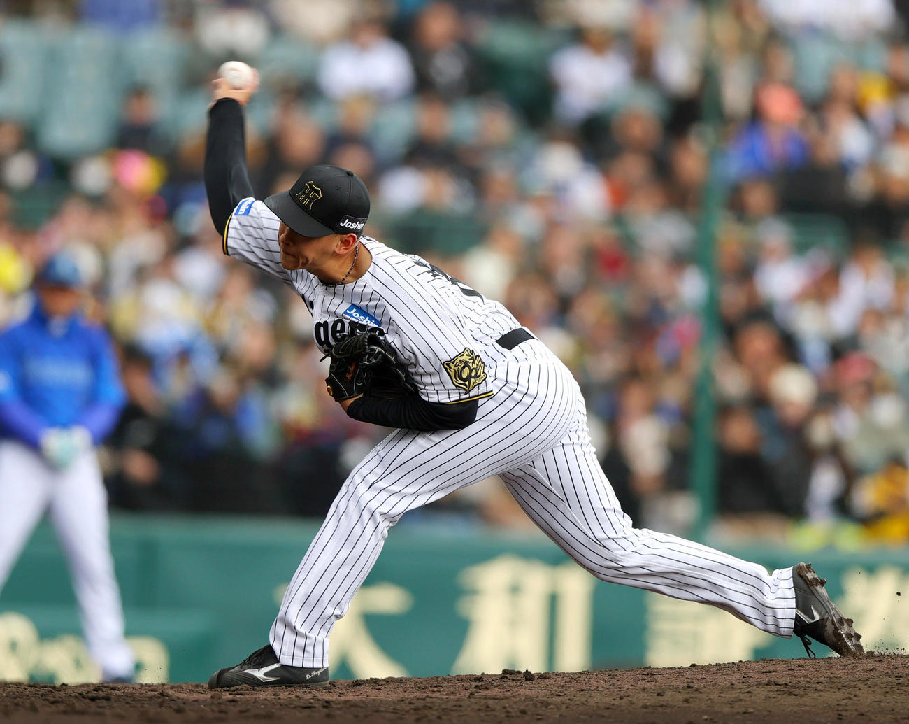 オープン戦・阪神対DeNA 7回表、阪神3番手で登板の早川（撮影・上山淳一）
