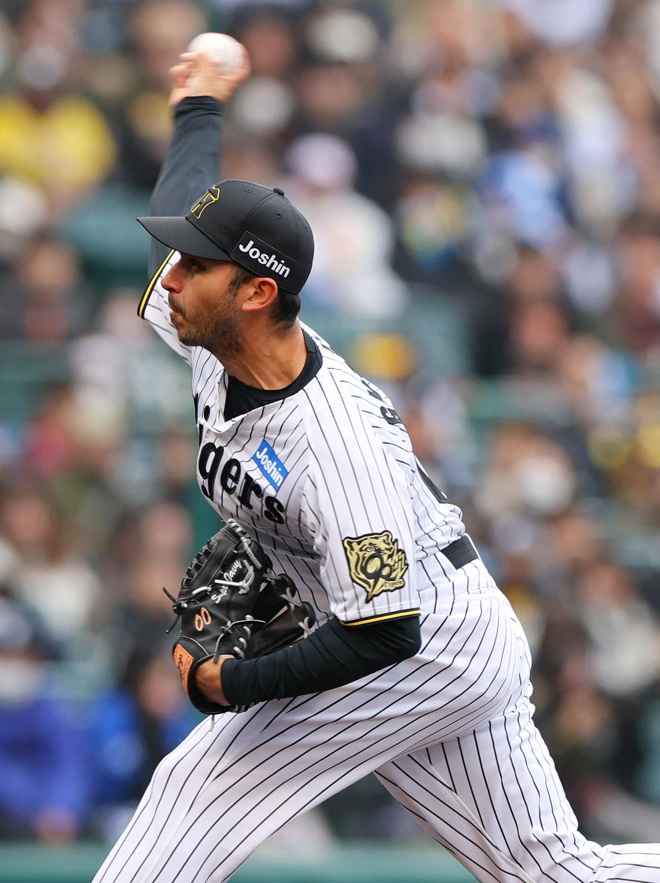 オープン戦・阪神対DeNA 5回表、阪神2番手で登板のゲラ（撮影・上山淳一）