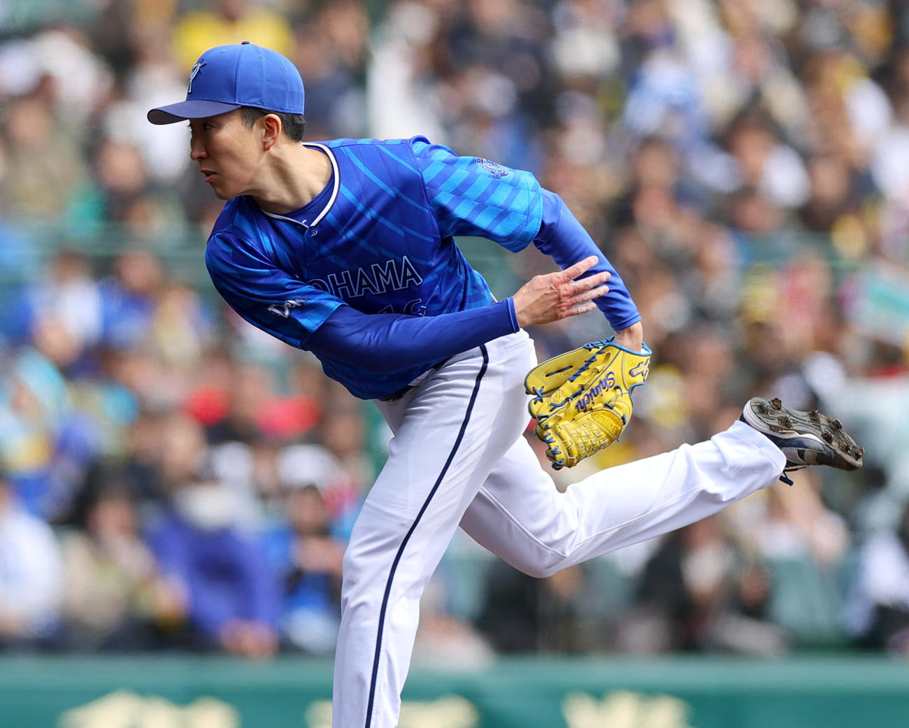 オープン戦・阪神対DeNA DeNA先発の大貫（撮影・上山淳一）
