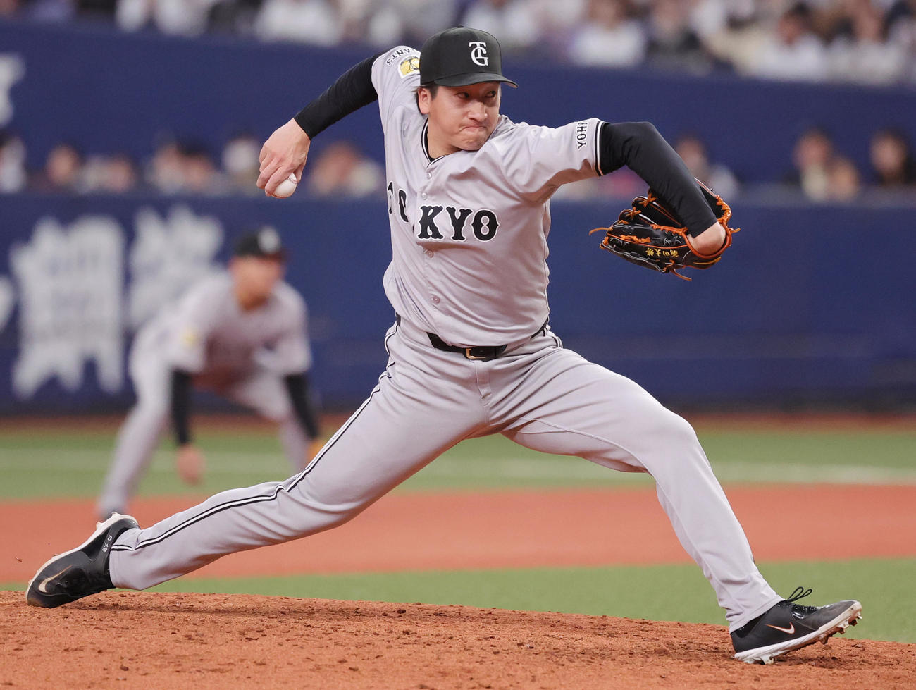 オリックス対巨人　力投する巨人大勢（撮影・野上伸悟）