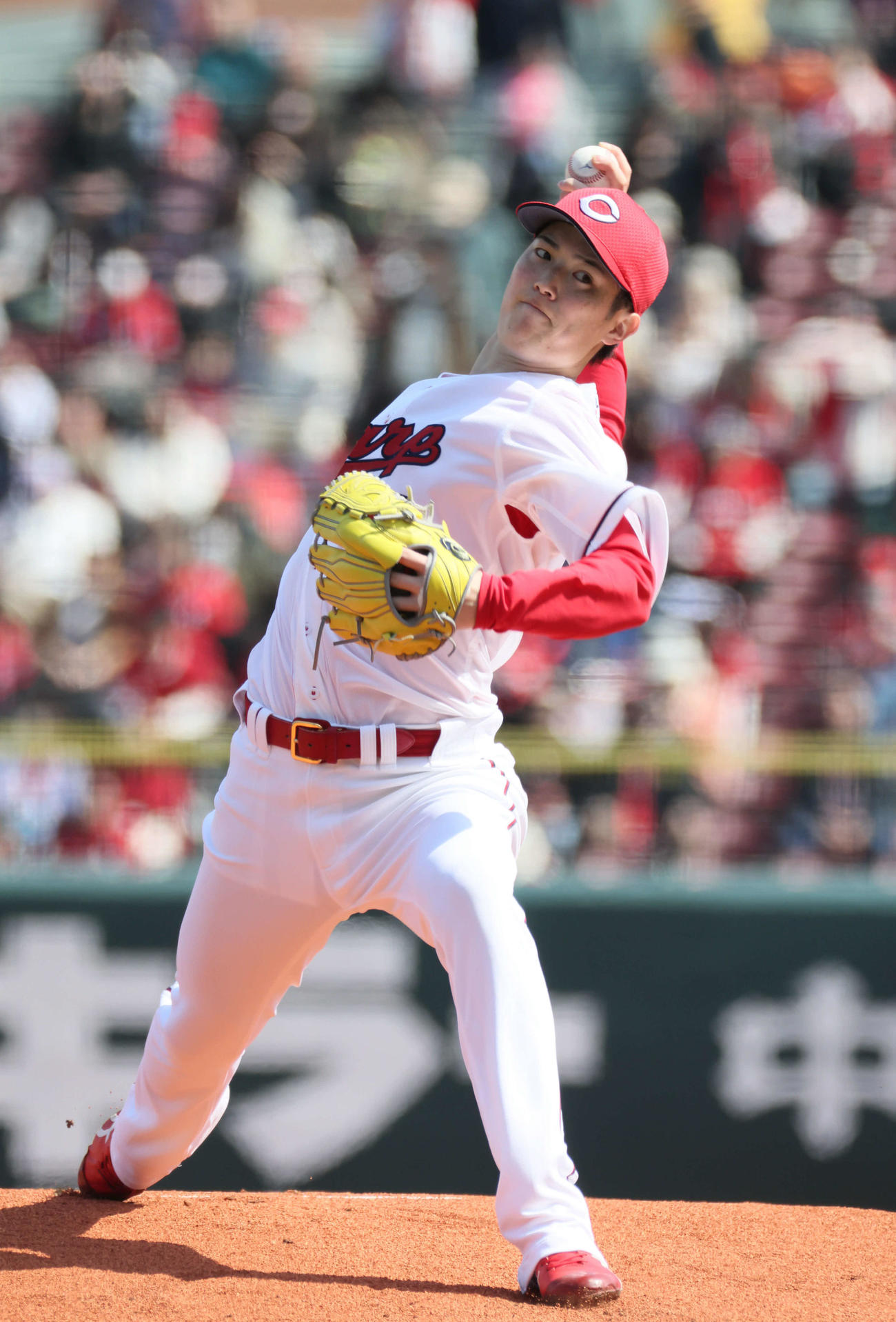 広島対ヤクルト　広島先発の森下（撮影・加藤孝規）