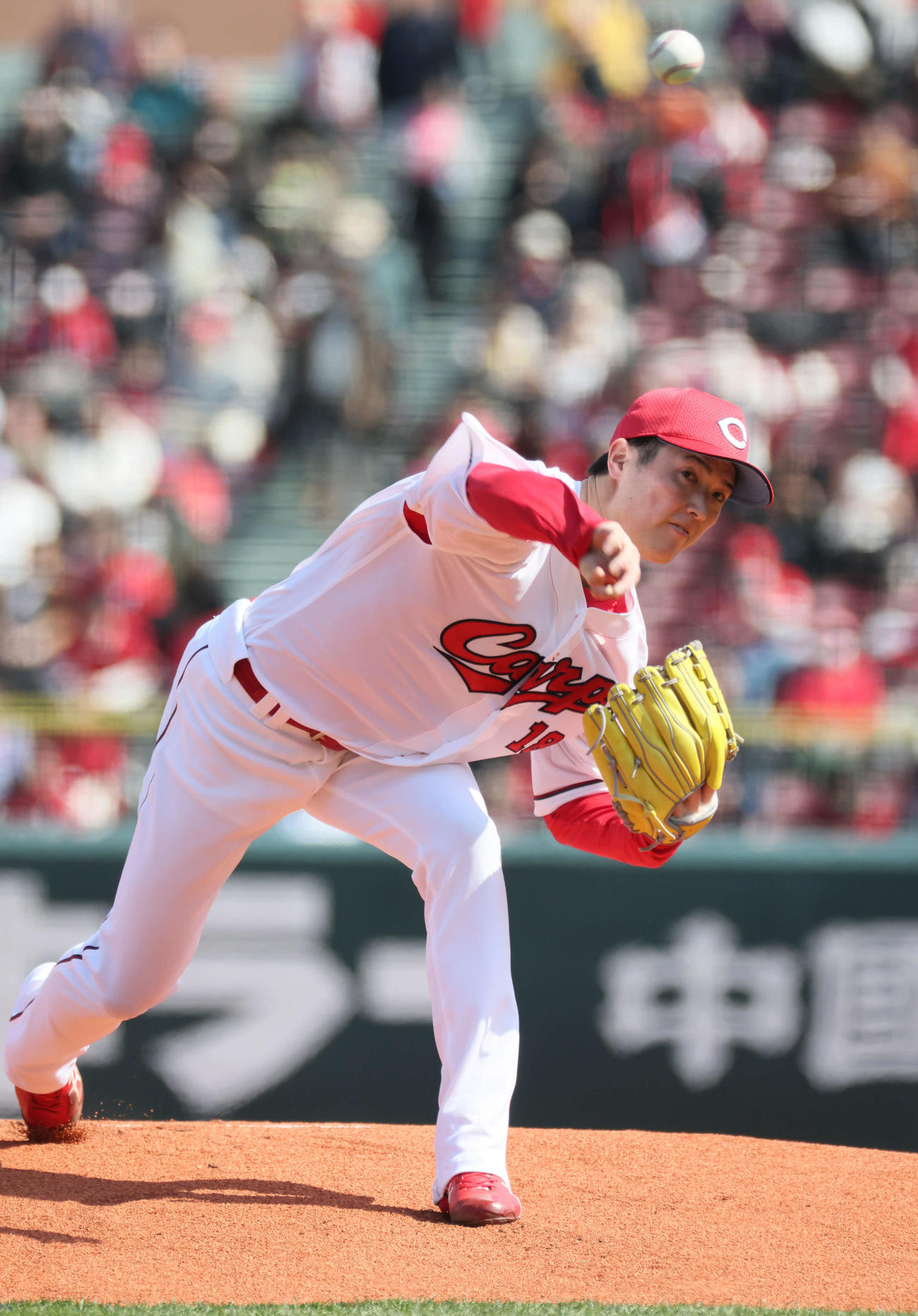 広島対ヤクルト　広島先発の森下（撮影・加藤孝規）