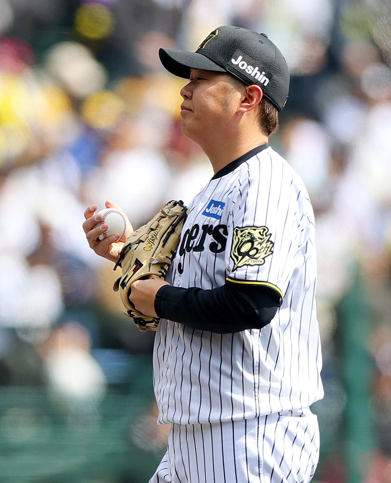 オープン戦・阪神対巨人　初回に3失点する阪神先発の西勇（撮影・上山淳一）