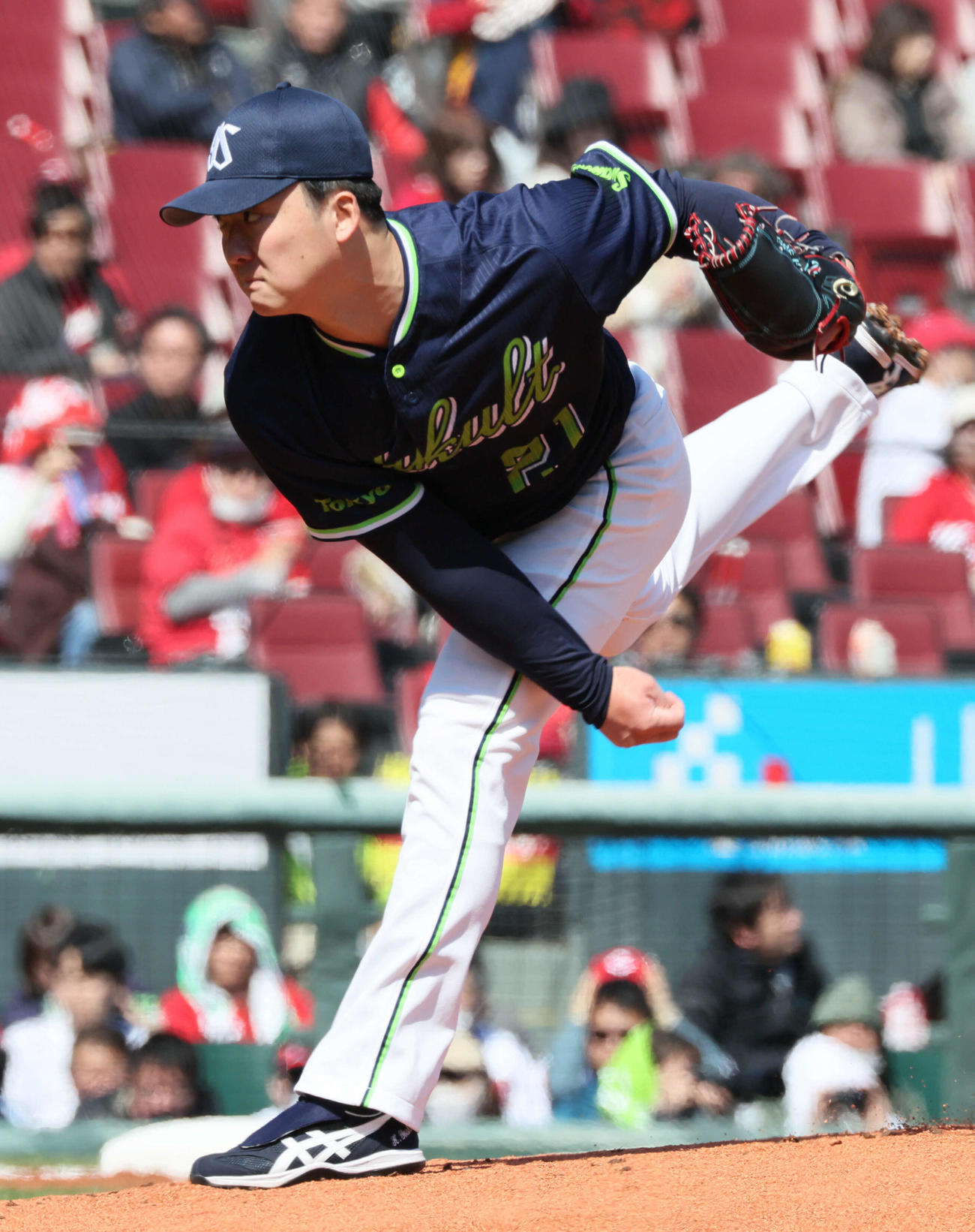 広島対ヤクルト　ヤクルト先発の吉村（撮影・加藤孝規）