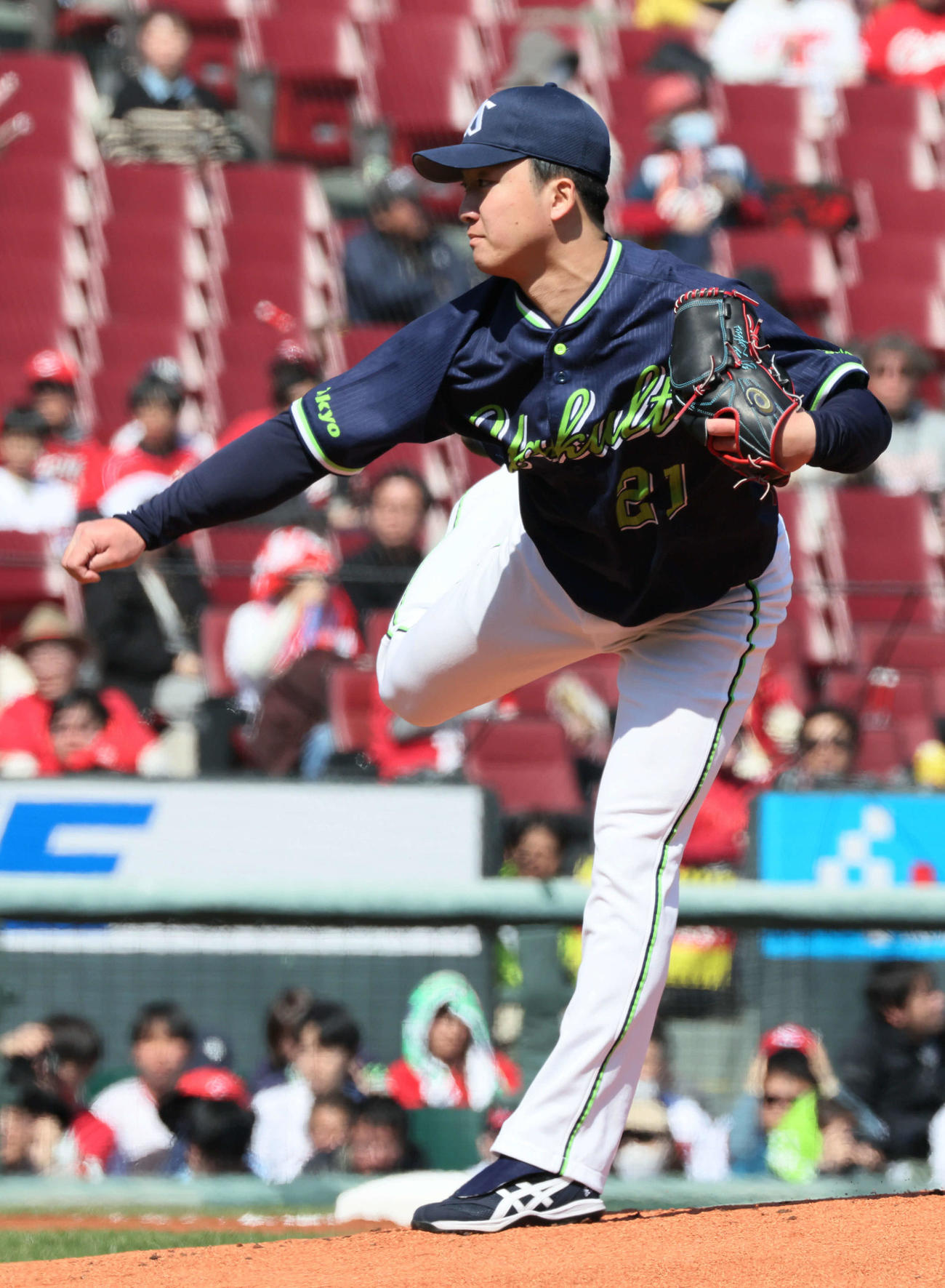 広島対ヤクルト　ヤクルト先発の吉村（撮影・加藤孝規）