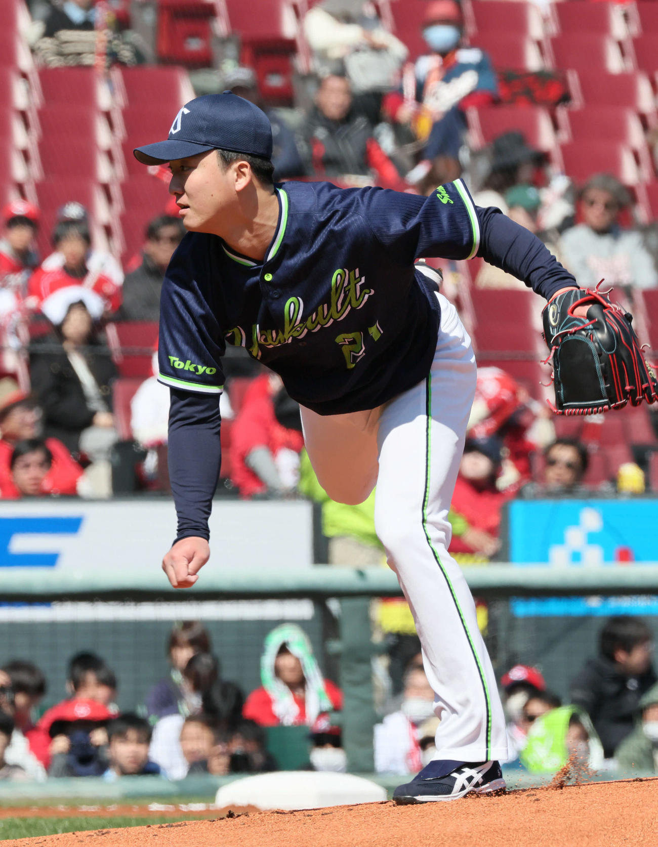 広島対ヤクルト　ヤクルト先発の吉村（撮影・加藤孝規）