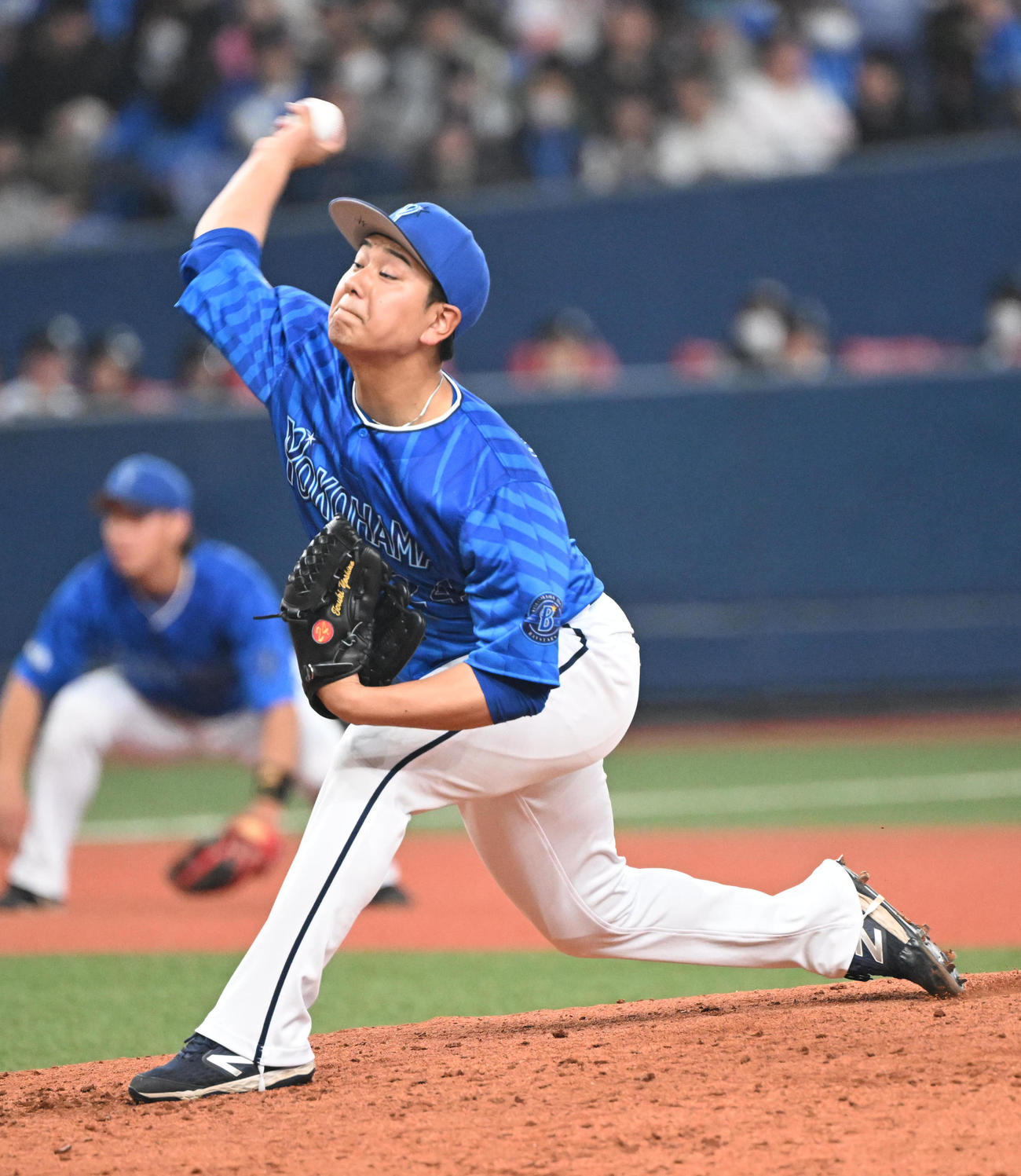 オリックス対DeNA 4回登板するDeNA吉野（撮影・和賀正仁）