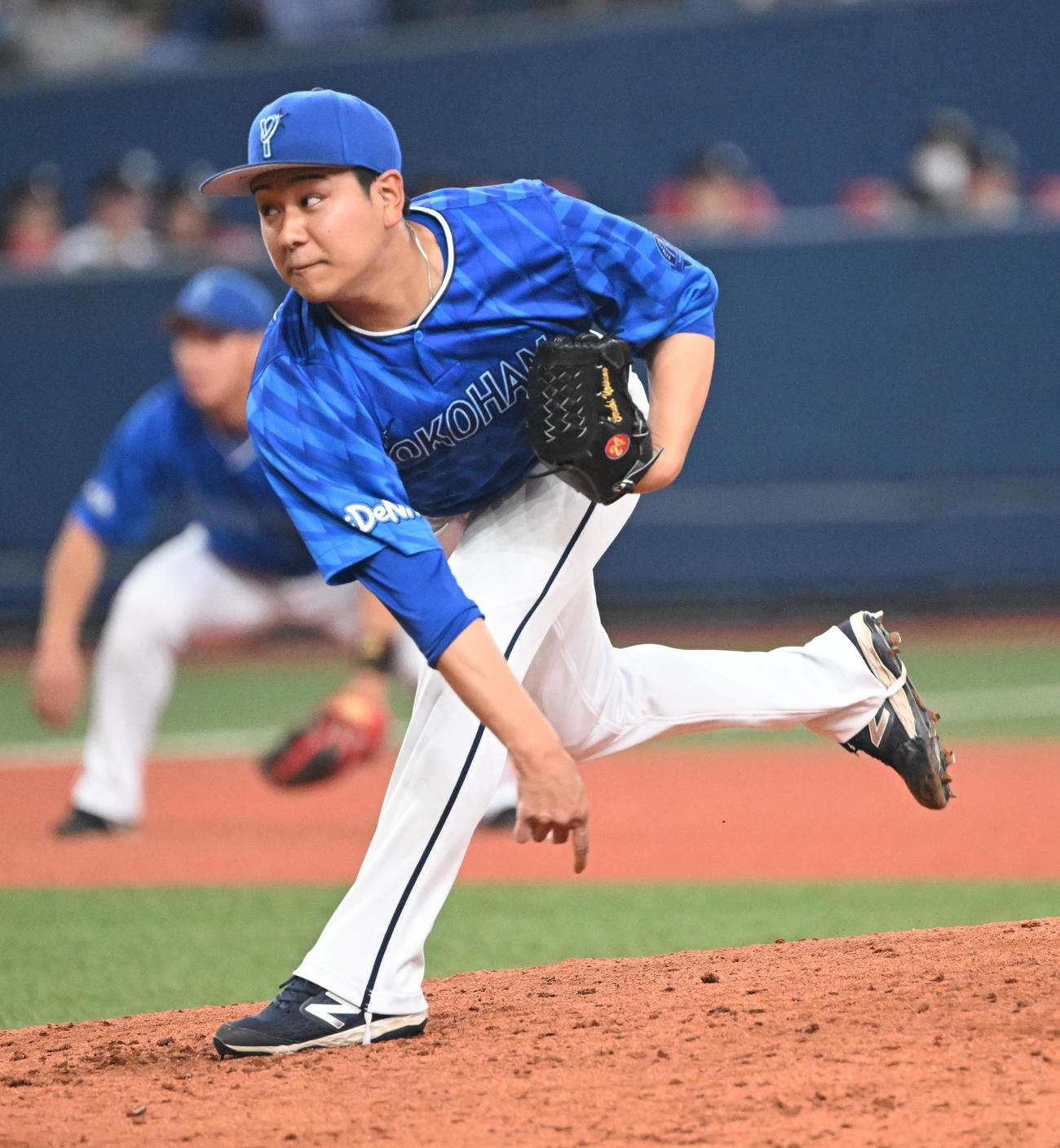 オリックス対DeNA 4回登板するDeNA吉野（撮影・和賀正仁）