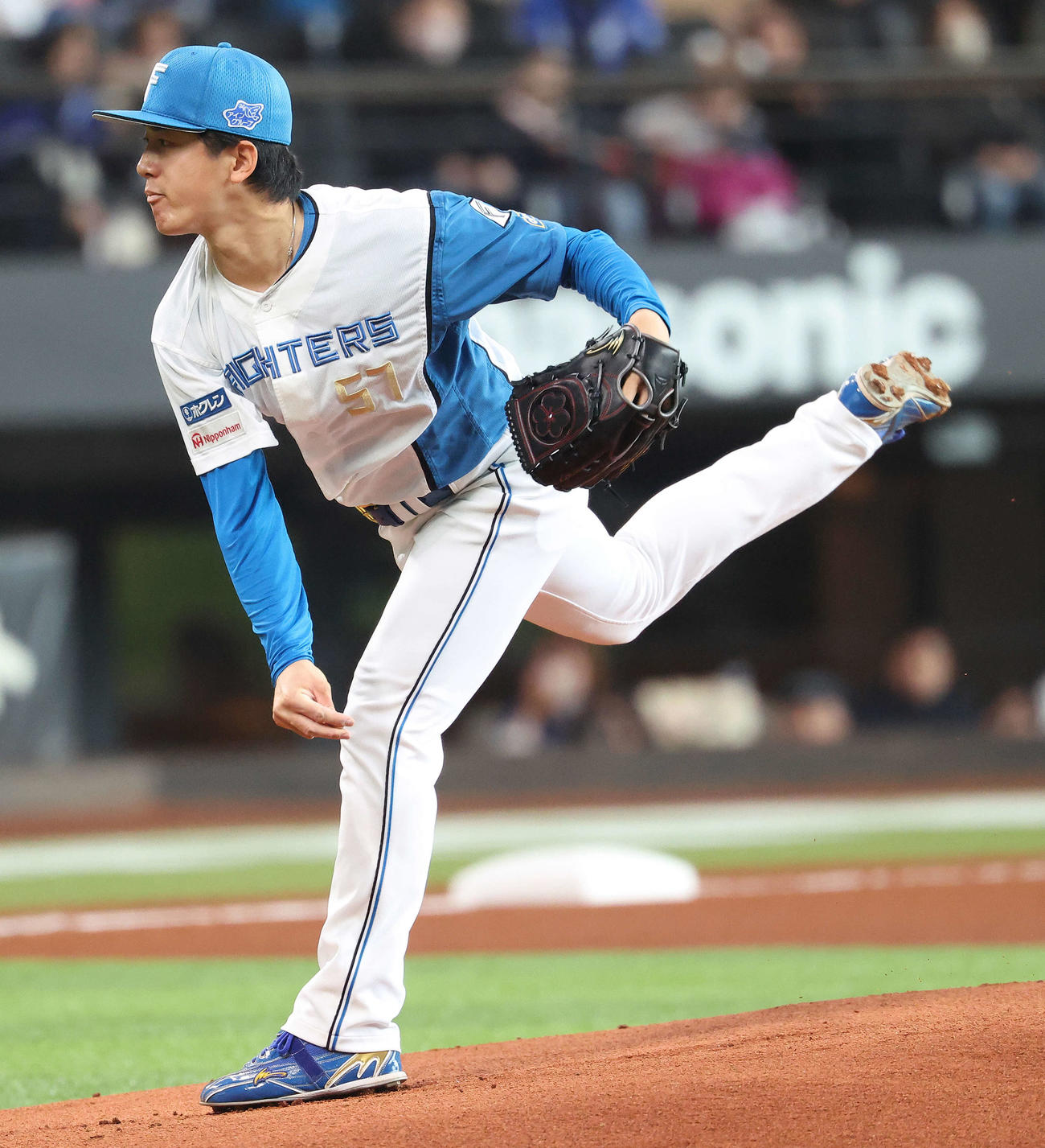 日本ハム対中日　先発登板する日本ハム北山（撮影・河田真司）