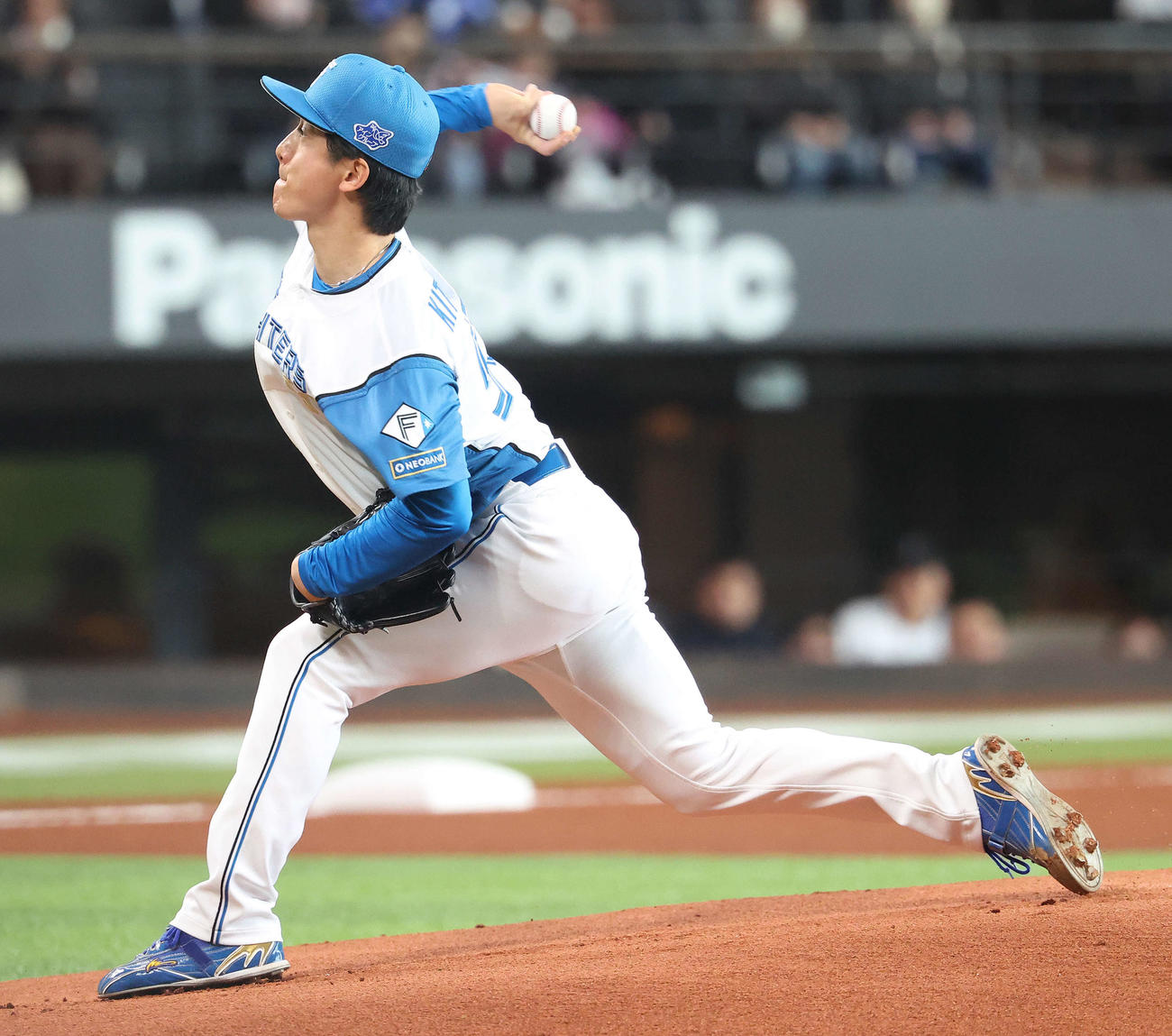 日本ハム対中日　先発登板する日本ハム北山（撮影・河田真司）