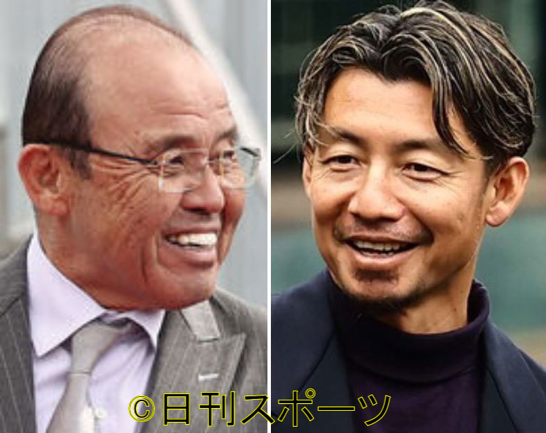 左から阪神岡田彰布オーナー付顧問、鳥谷敬氏