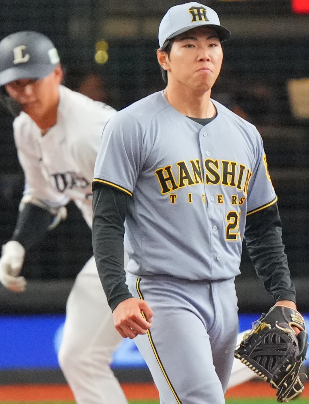 西武対阪神　5回裏西武2死、西川を遊ゴロに仕留め無失点の工藤（撮影・垰建太）