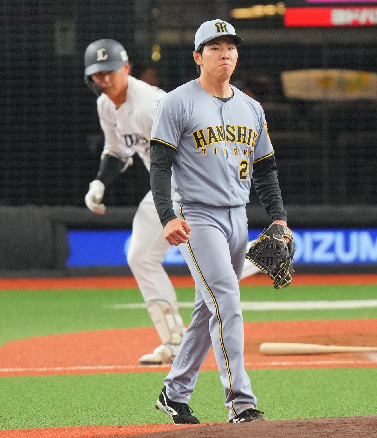 西武対阪神　5回裏西武2死、西川を遊ゴロに仕留め無失点の工藤（撮影・垰建太）
