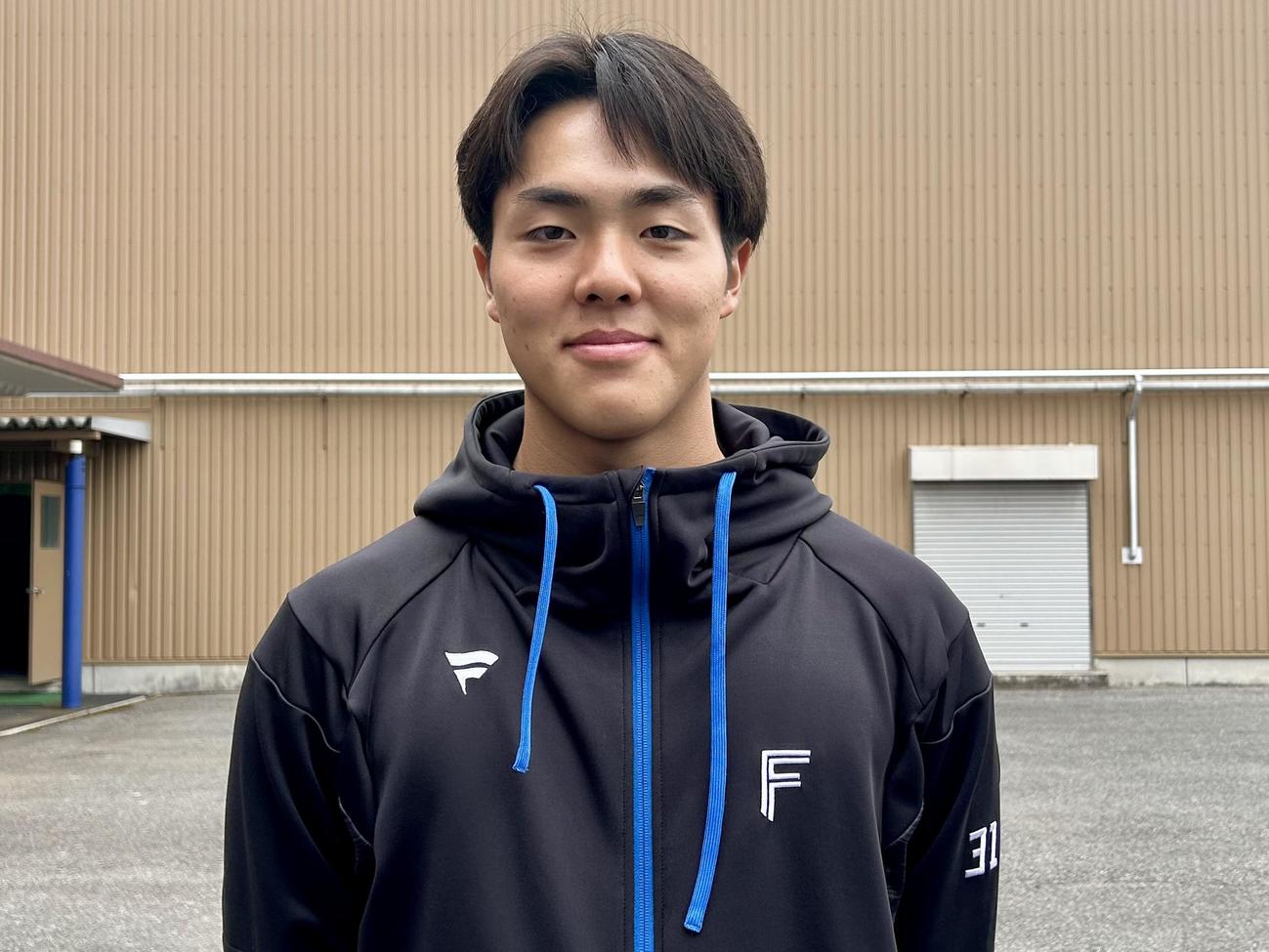 自己最速を2キロ更新した日本ハムのドラフト1位柴田（撮影・黒須亮）